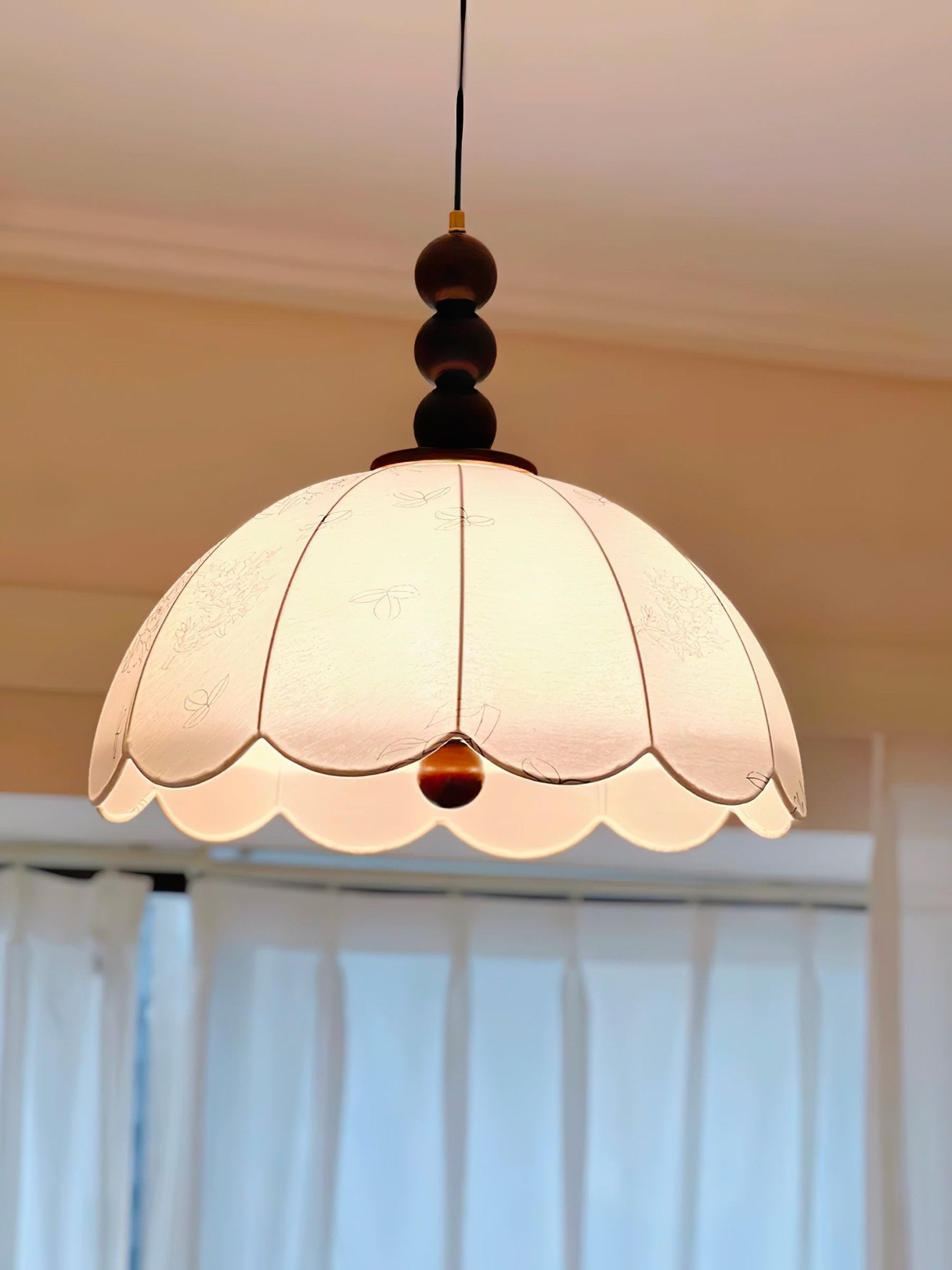 Blossom Fabric Swag Pendant Light - Blowlighting