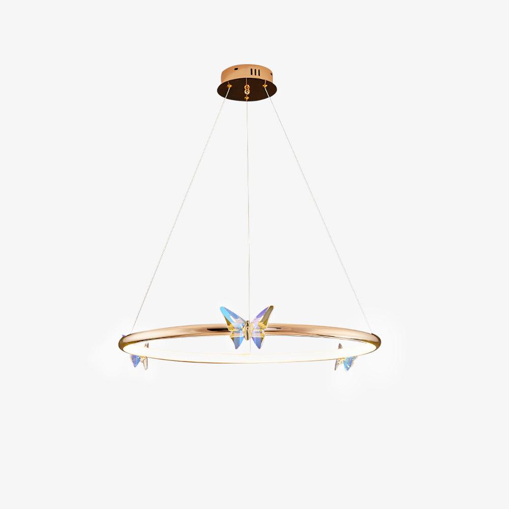 Blue Butterfly Chandelier - Blowlighting