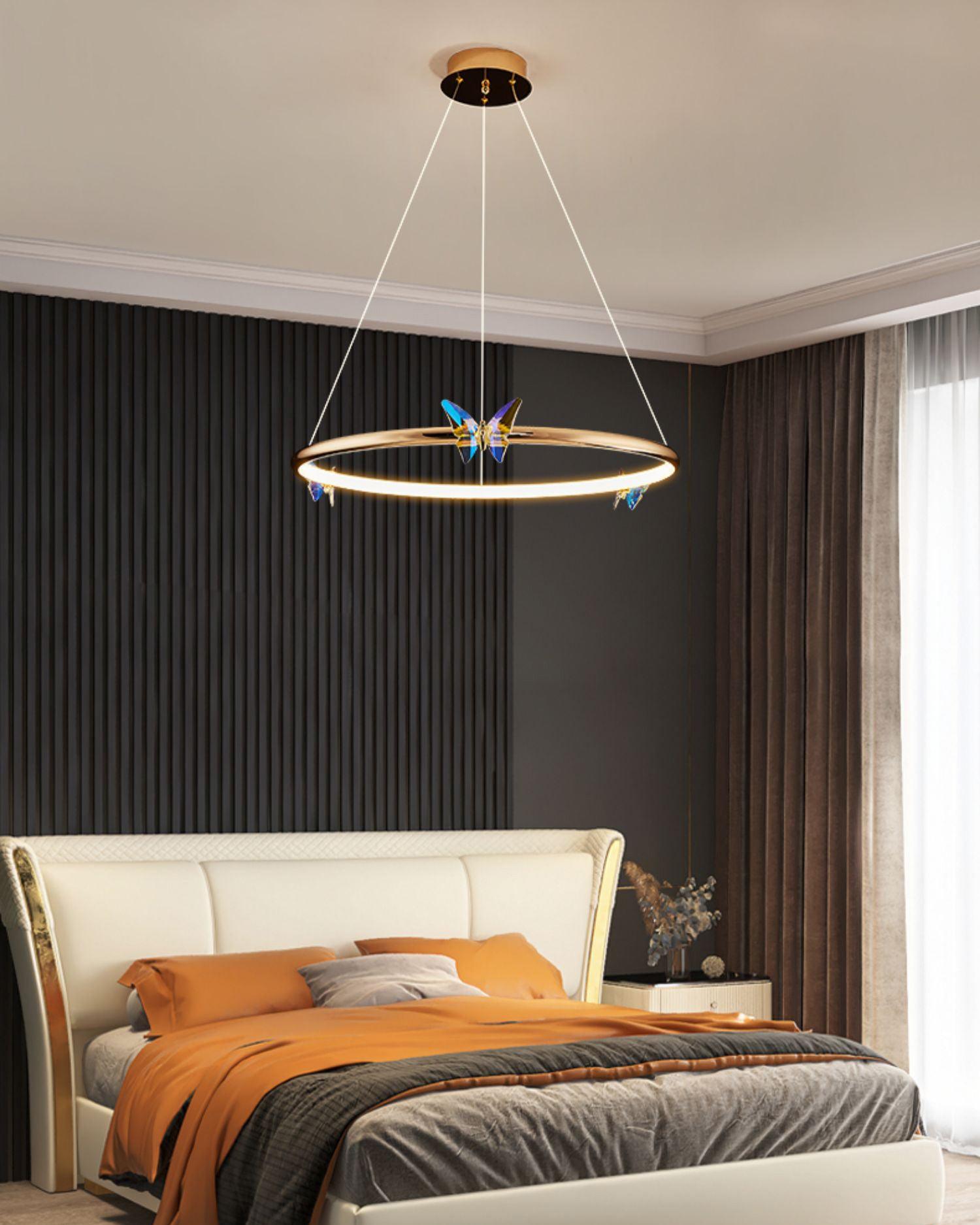 Blue Butterfly Chandelier - Blowlighting