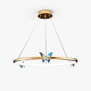 Blue Butterfly Chandelier - Blowlighting