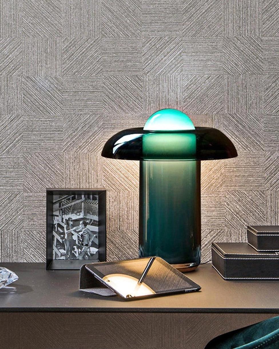 Glass Mushroom Table Lamp - Blowlighting