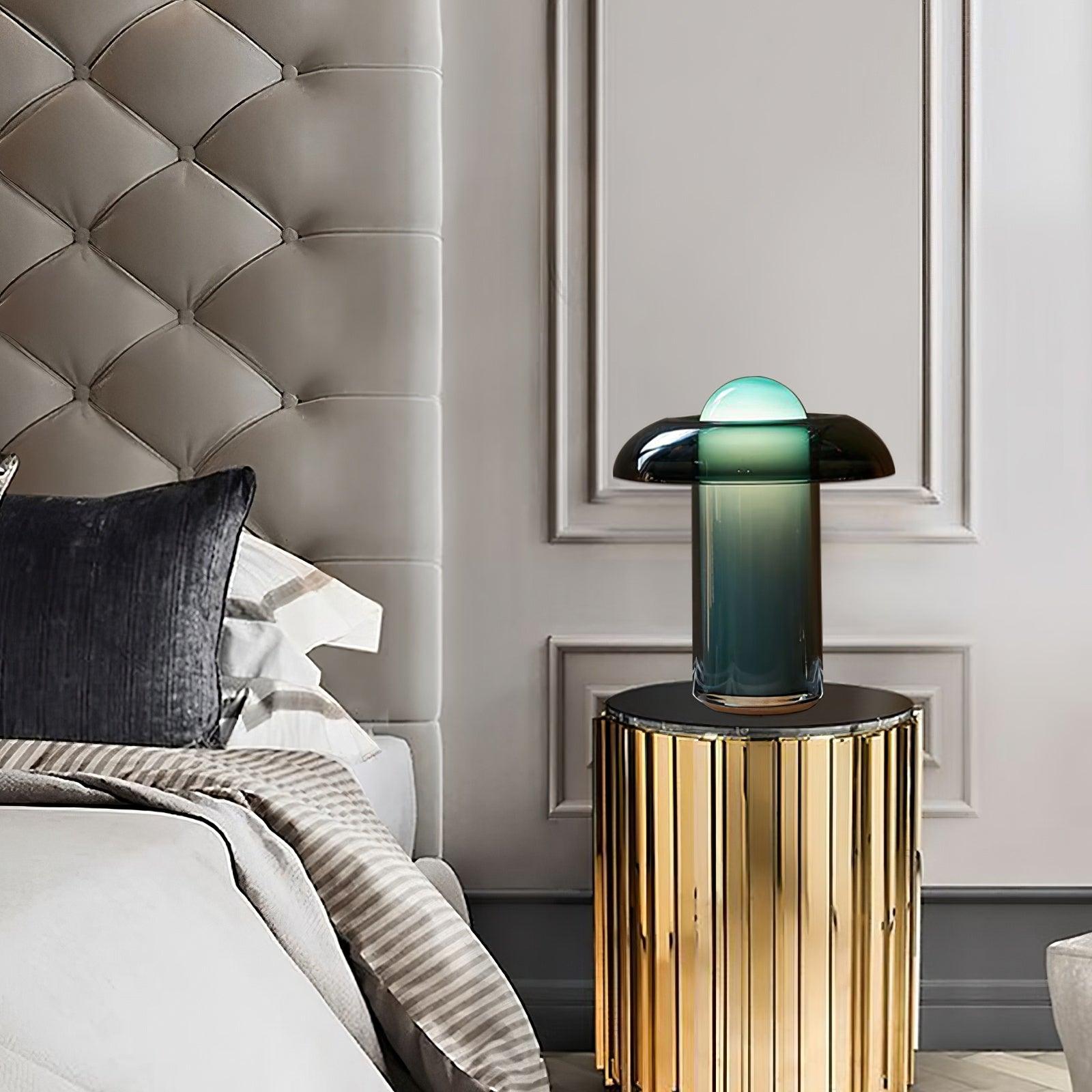 Glass Mushroom Table Lamp - Blowlighting