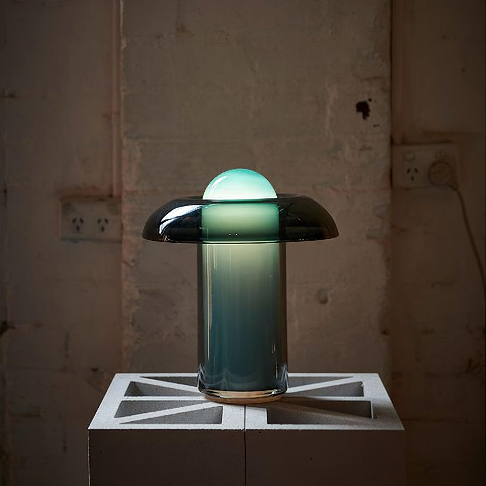 Glass Mushroom Table Lamp - Blowlighting