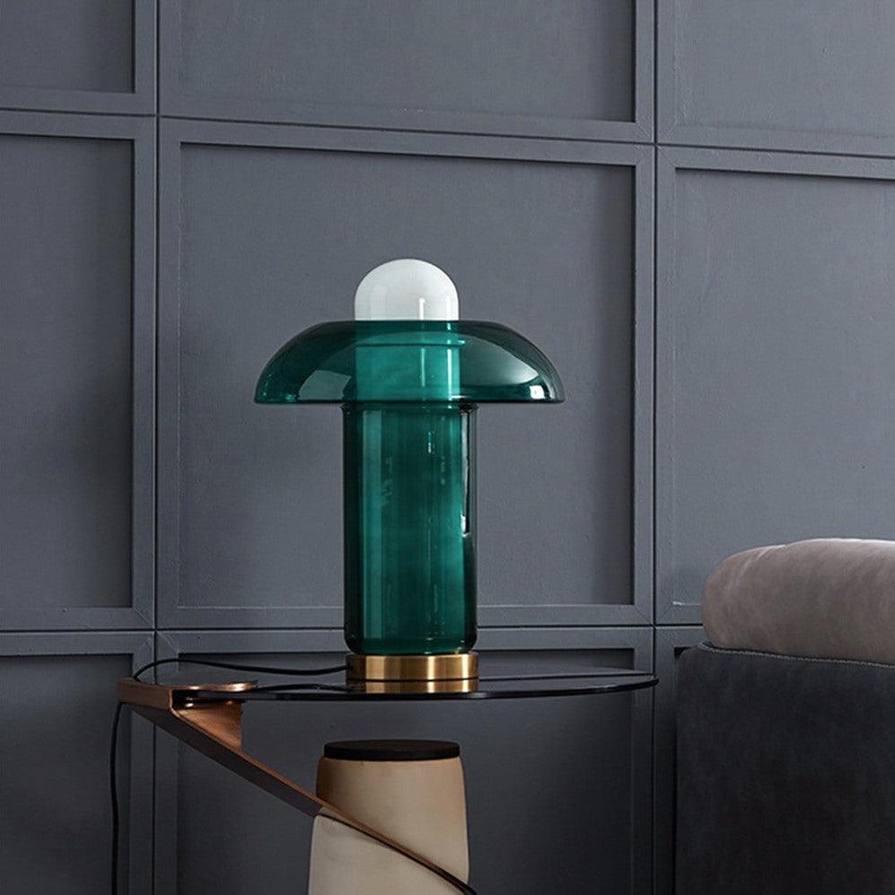 Glass Mushroom Table Lamp - Blowlighting