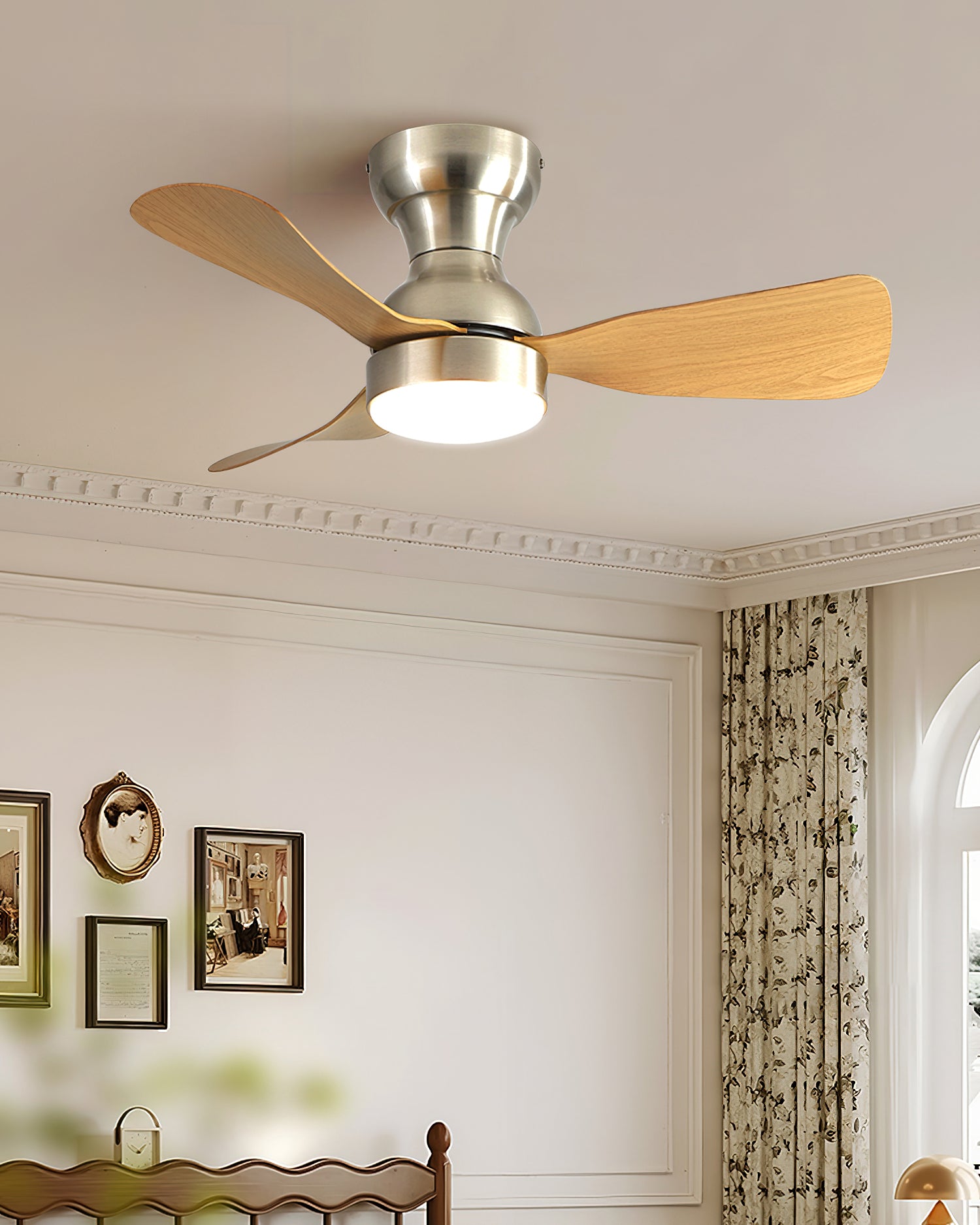 Bobe Modern ABS Ceiling Fan Light