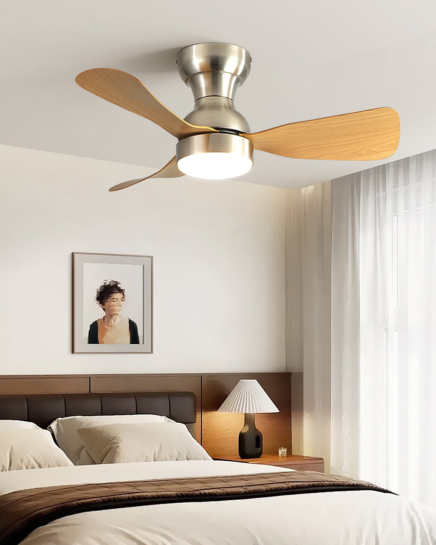 Bobe Modern ABS Ceiling Fan Light