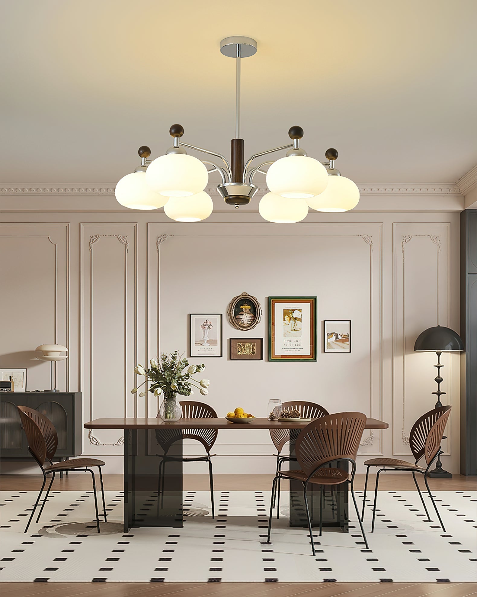 Aurora Chandelier Multi Arm Modern - Blowlighting