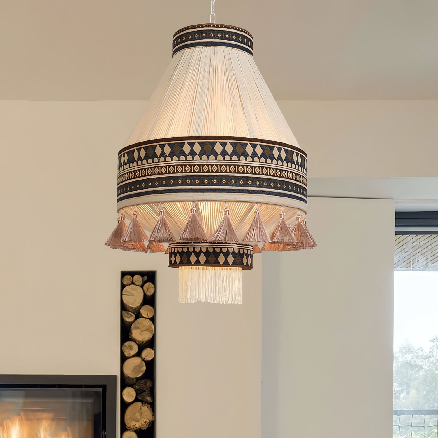 Bohemian Fringe Pendant Lamp - Blowlighting