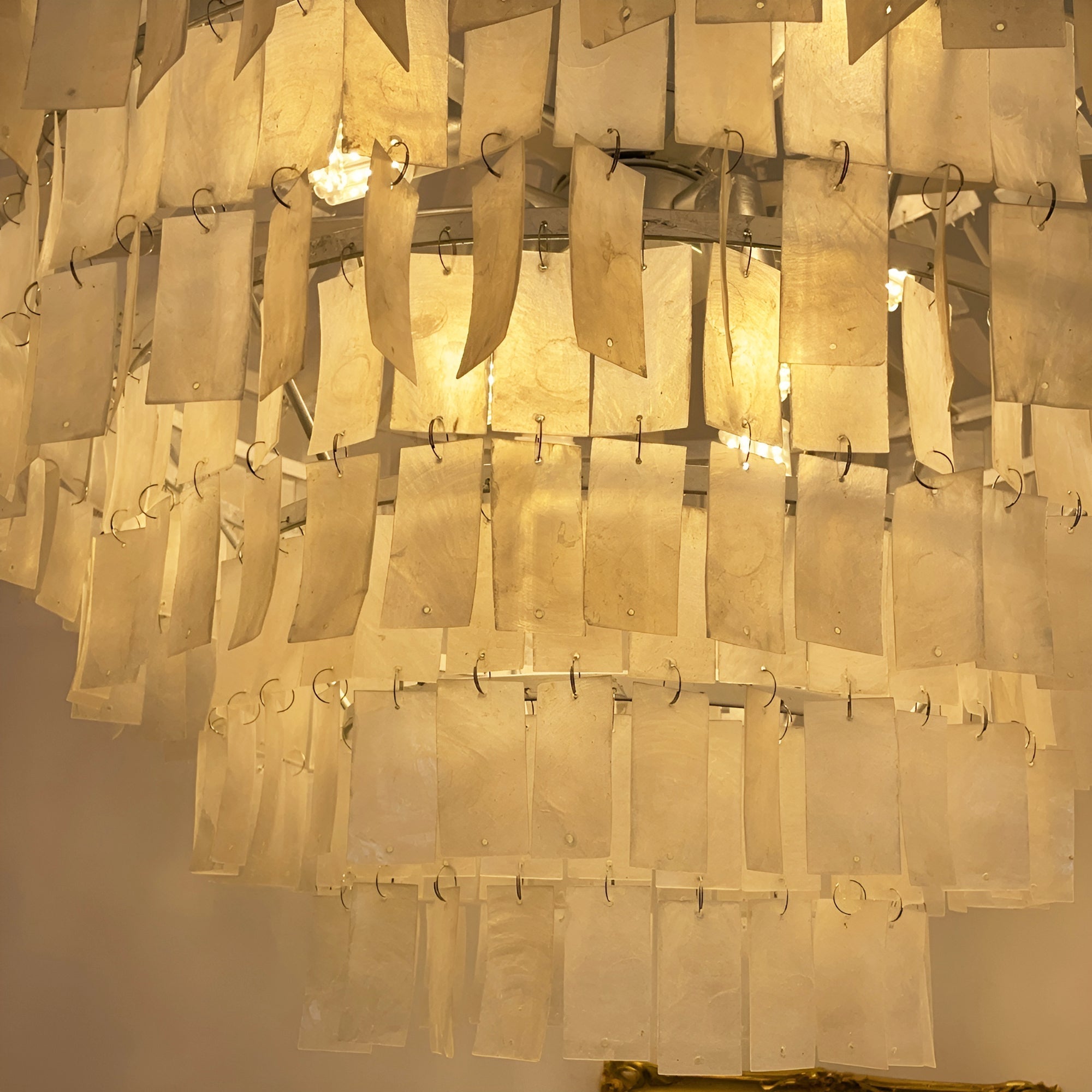 Aurora Chandelier Boho Shell Tiered - Blowlighting