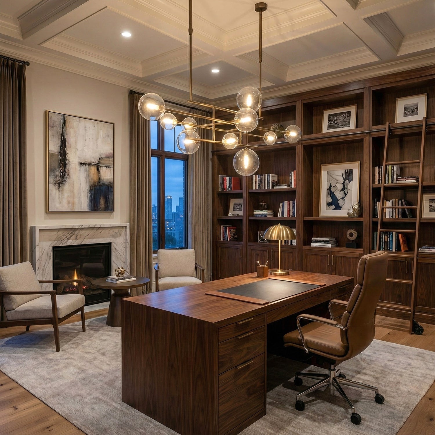 Bolle Gallotti Modern Metal Chandelie