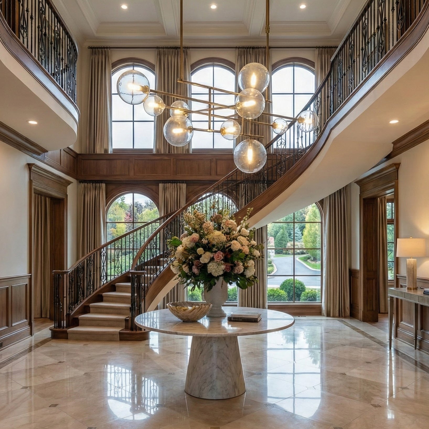 Bolle Gallotti Modern Metal Chandelie