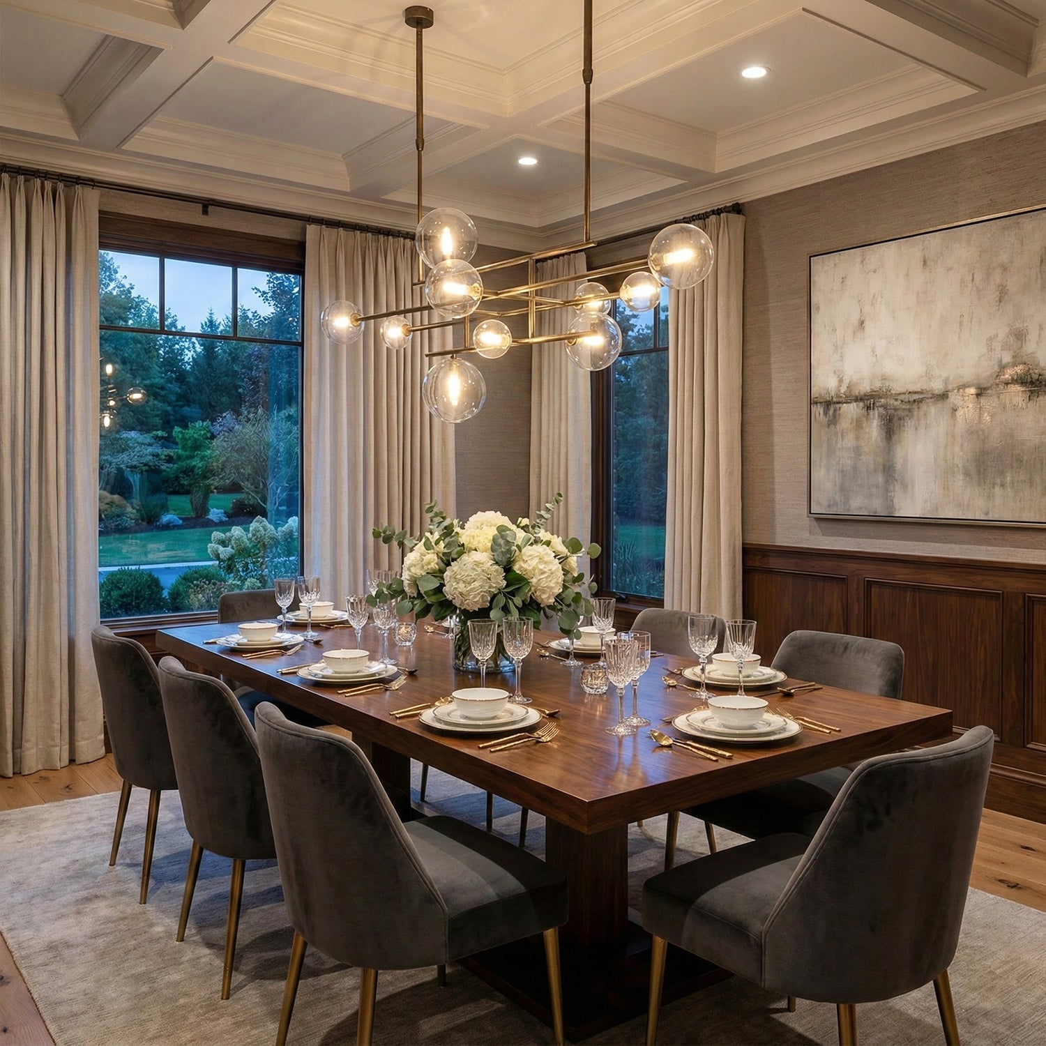 Bolle Gallotti Modern Metal Chandelie