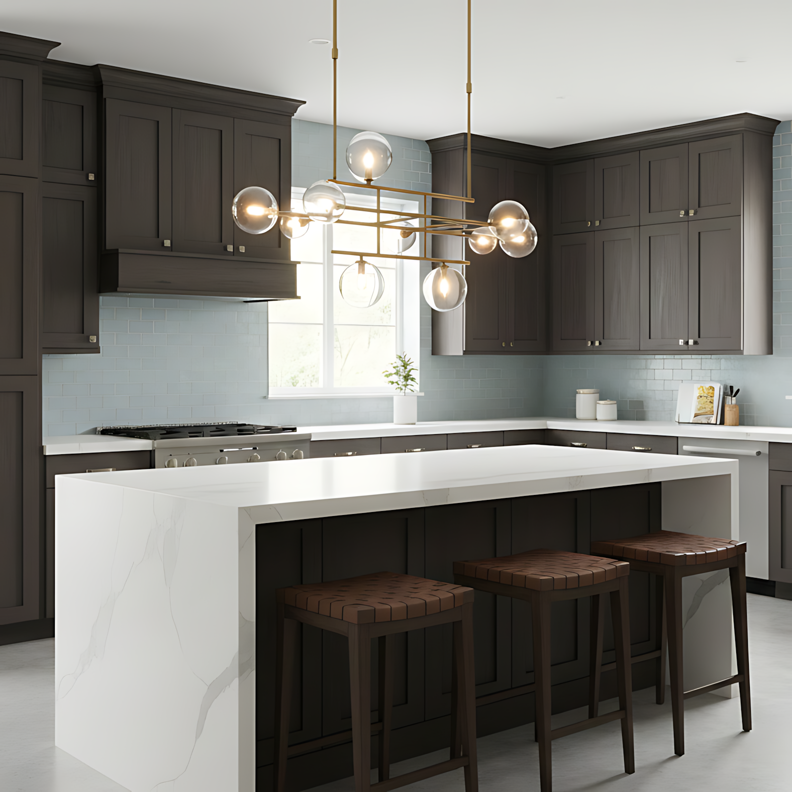 Bolle Gallotti Modern Metal Chandelie