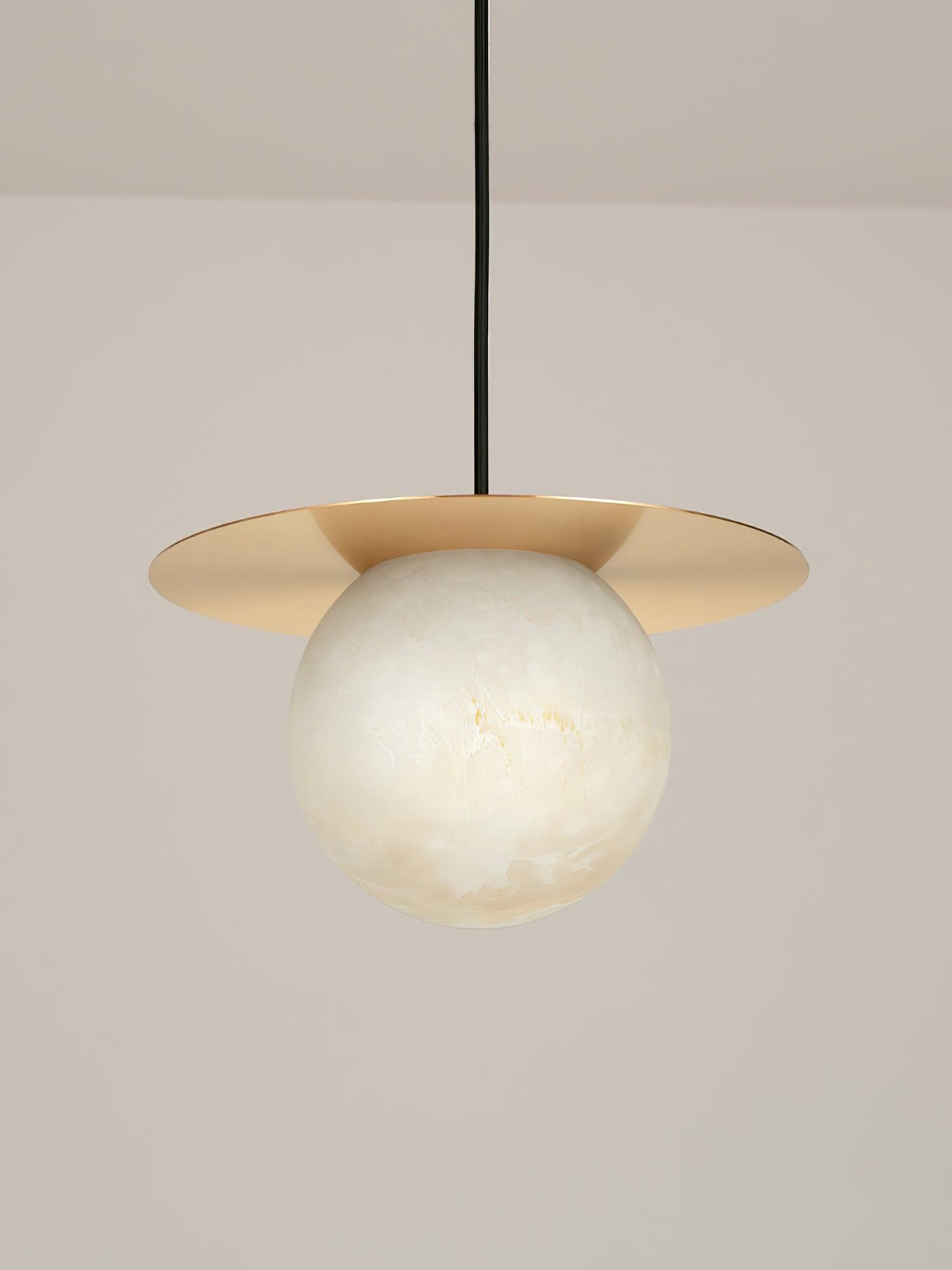 Nyvelyra Sphere Alabaster Pendant Light - Blowlighting