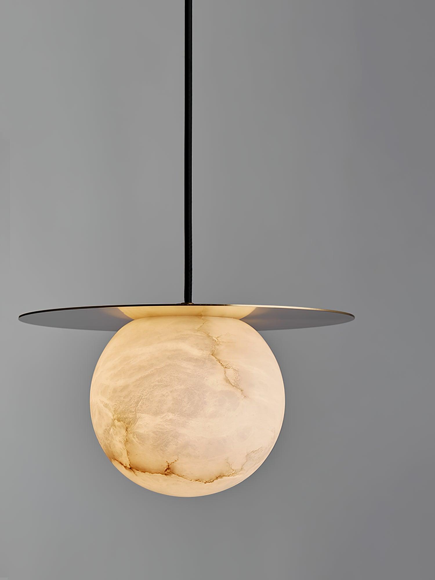 Nyvelyra Sphere Alabaster Pendant Light - Blowlighting