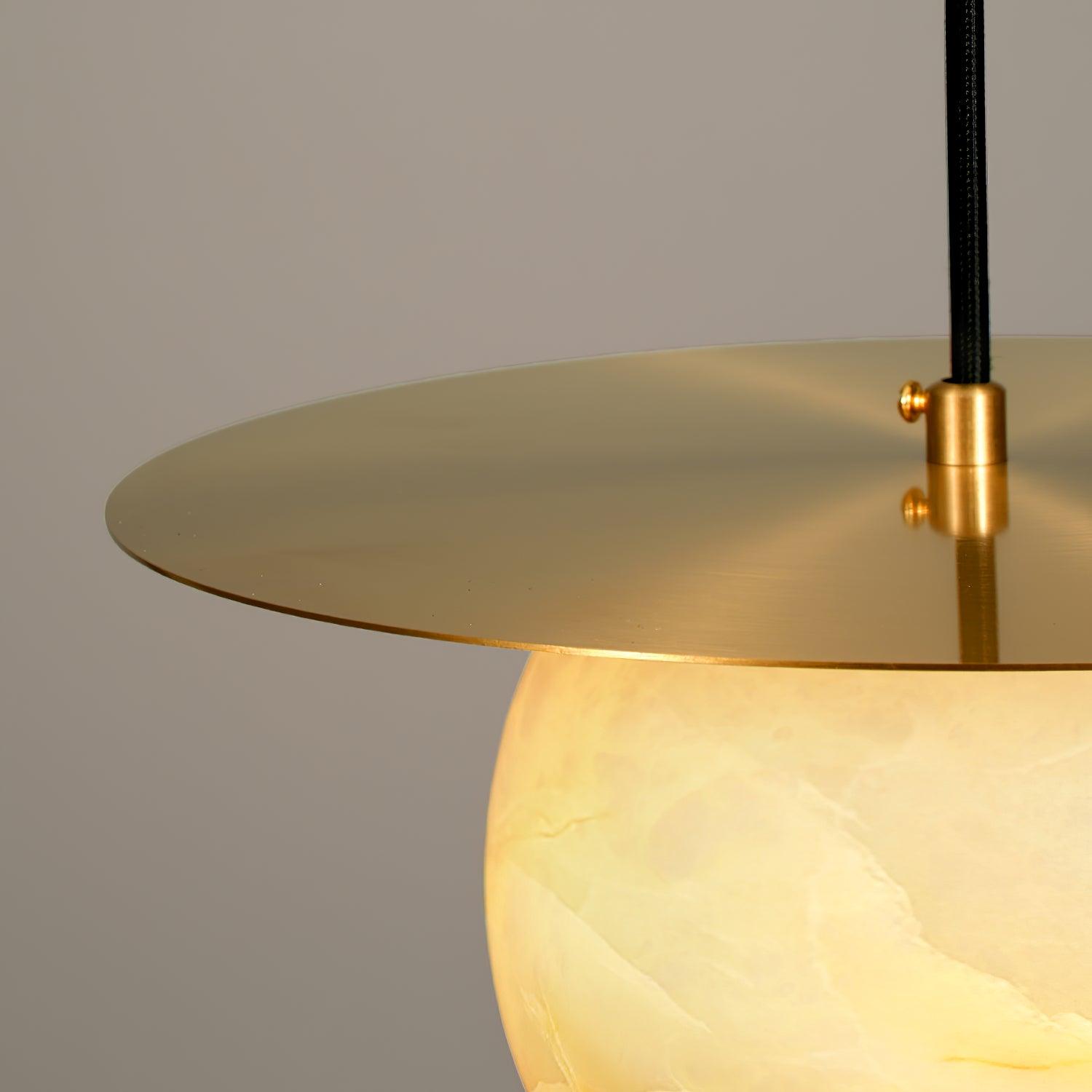 Nyvelyra Sphere Alabaster Pendant Light - Blowlighting