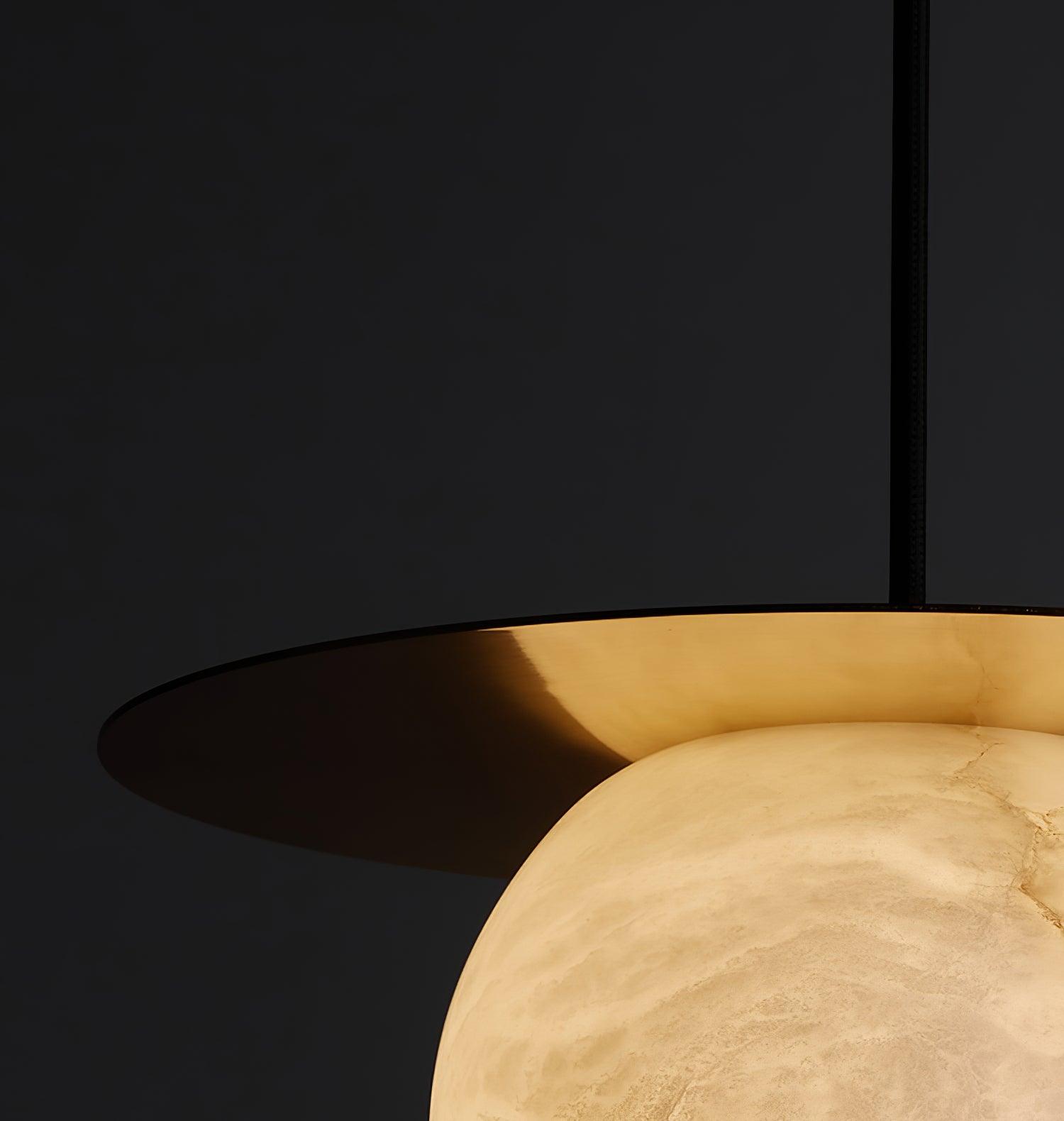 Nyvelyra Sphere Alabaster Pendant Light - Blowlighting