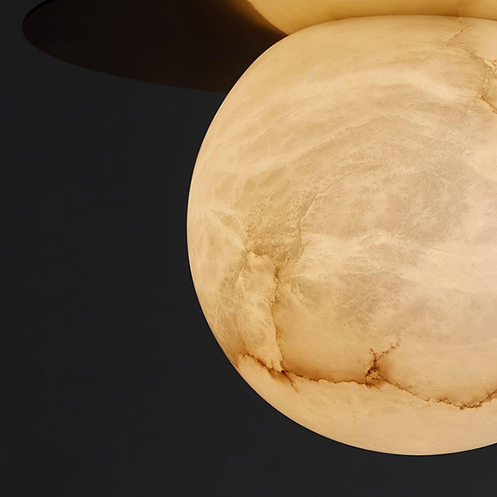 Nyvelyra Sphere Alabaster Pendant Light - Blowlighting