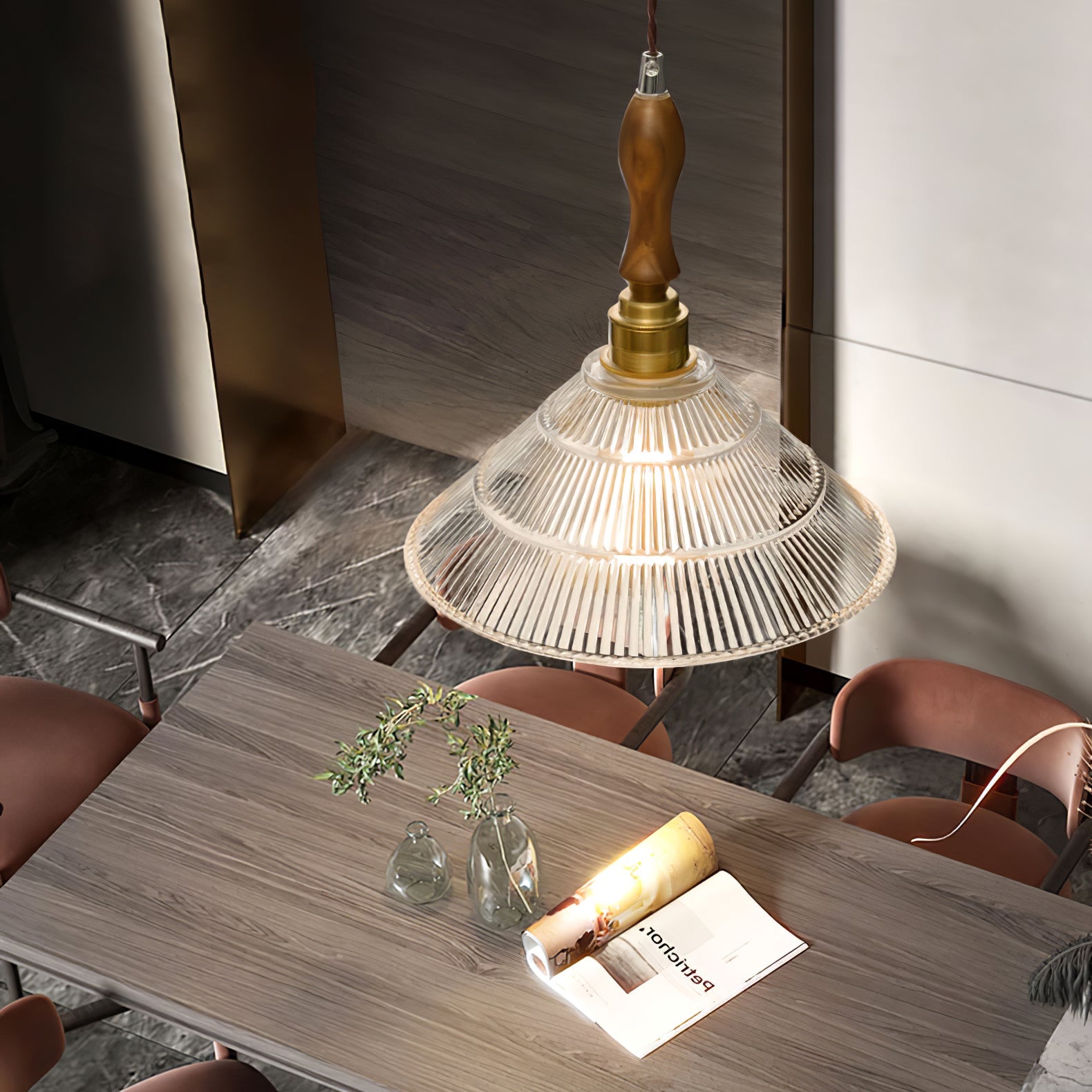 Vintage Ripple Pendant Lamp - Blowlighting