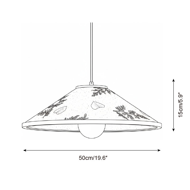 Botanica Vintage Rice Paper Pendant Lamp