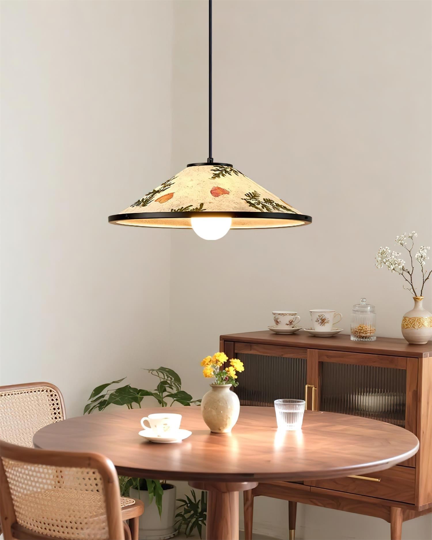 Botanica Vintage Rice Paper Pendant Lamp