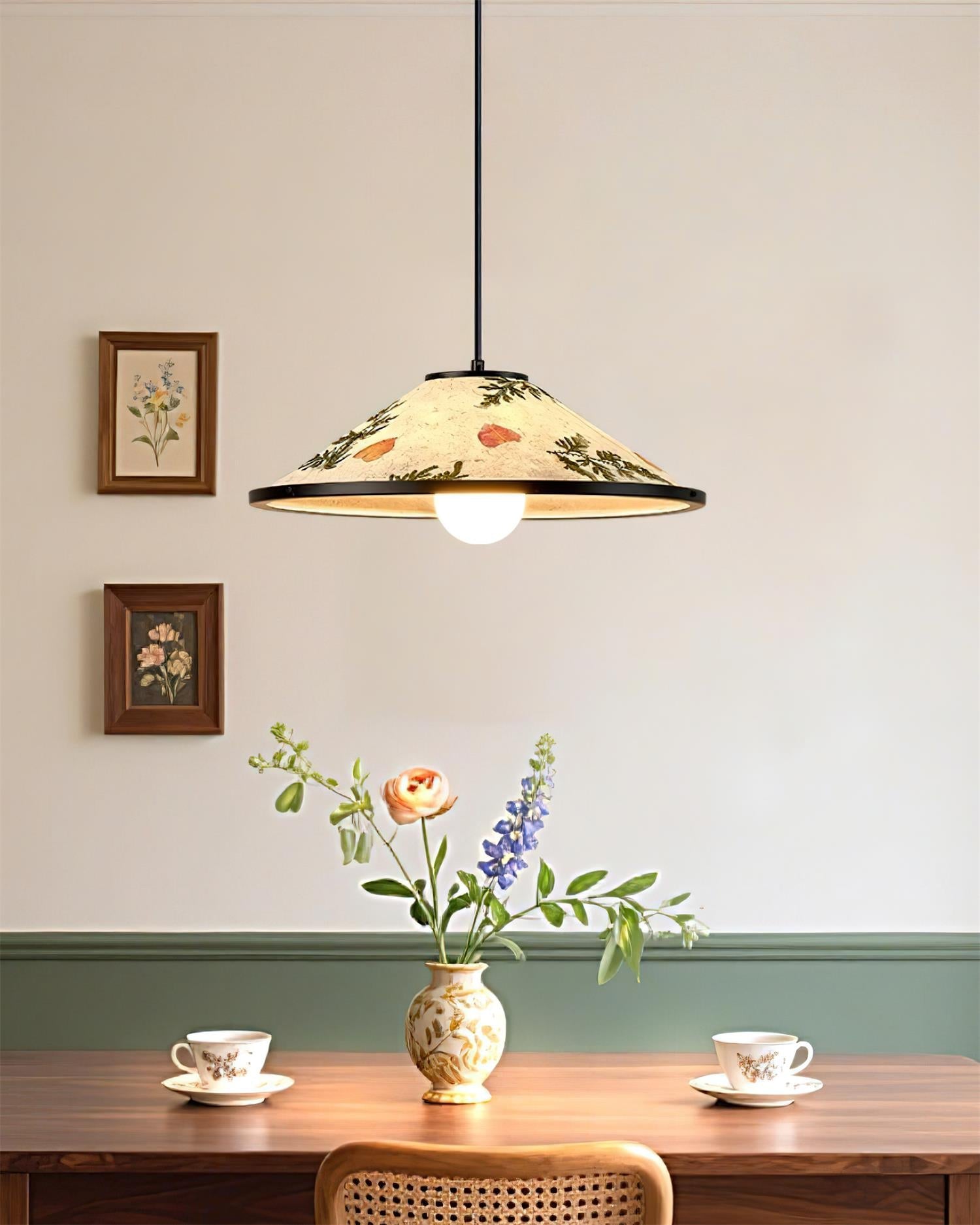 Botanica Vintage Rice Paper Pendant Lamp
