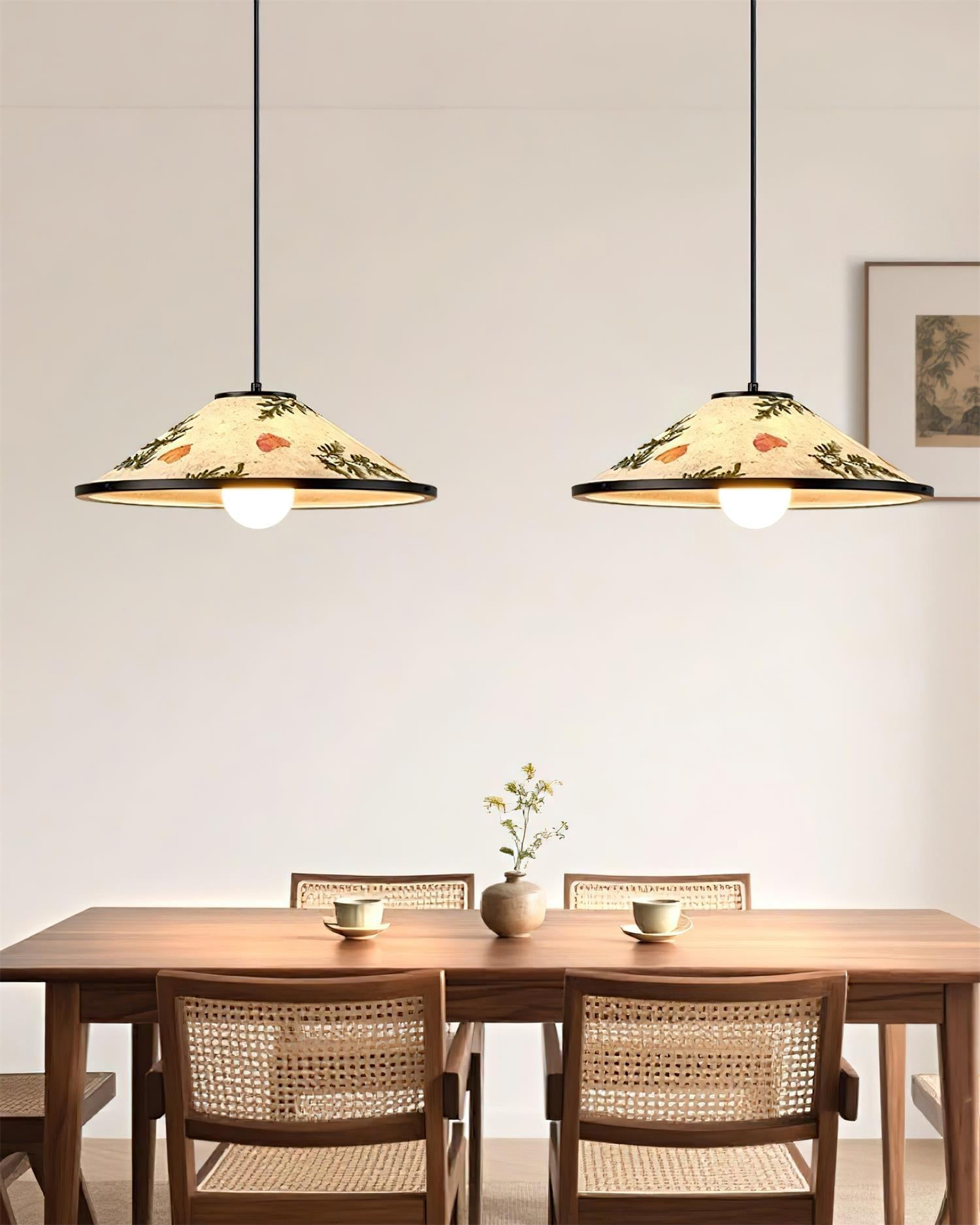 Botanica Vintage Rice Paper Pendant Lamp