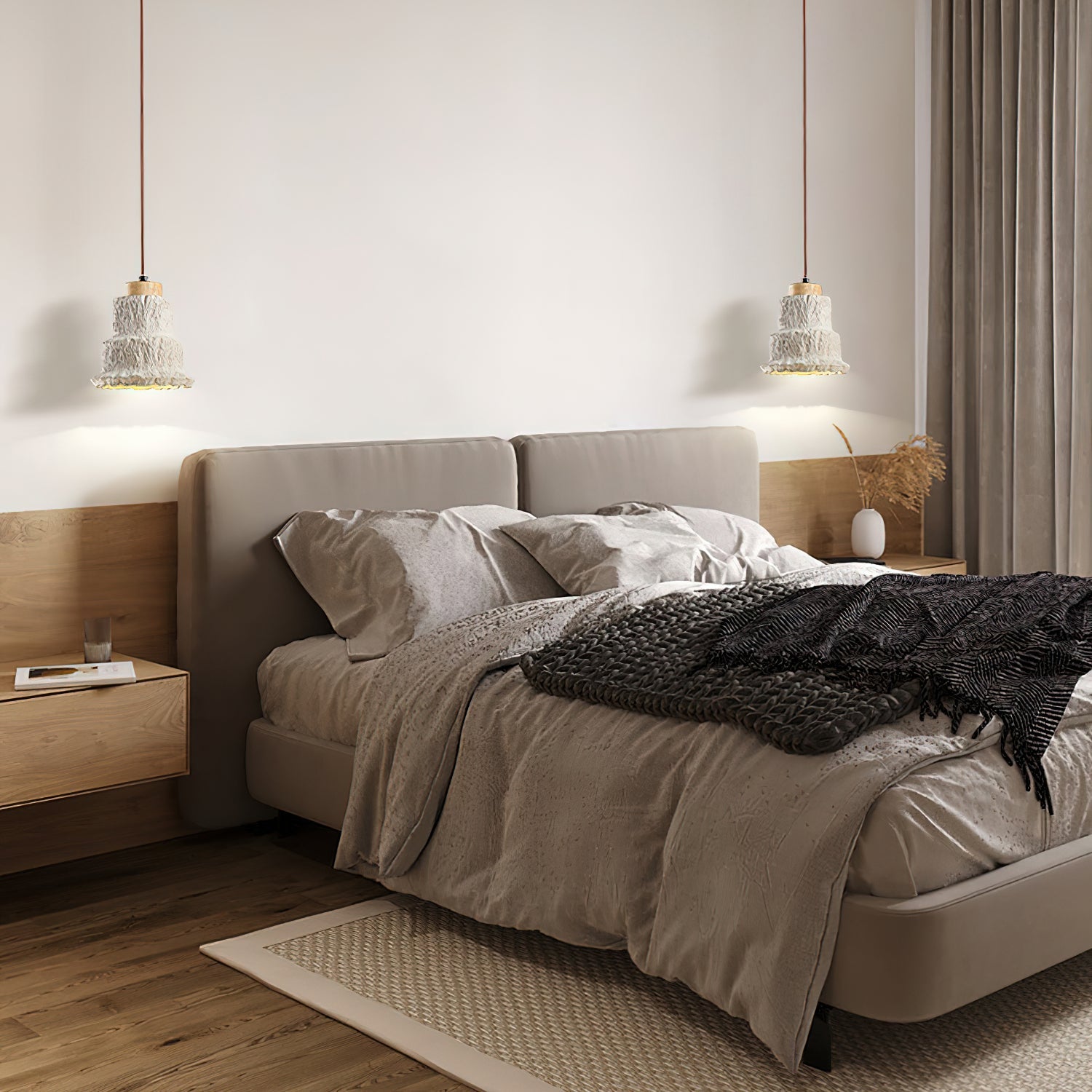 Esilara Tiered Travertine Pendant Light - Blowlighting