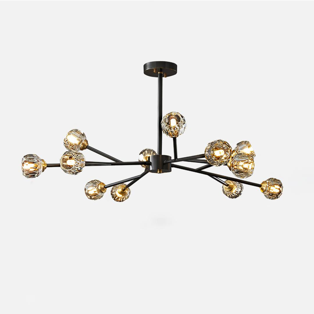 Crystal Ball Round Cluster Chandelier - Blowlighting