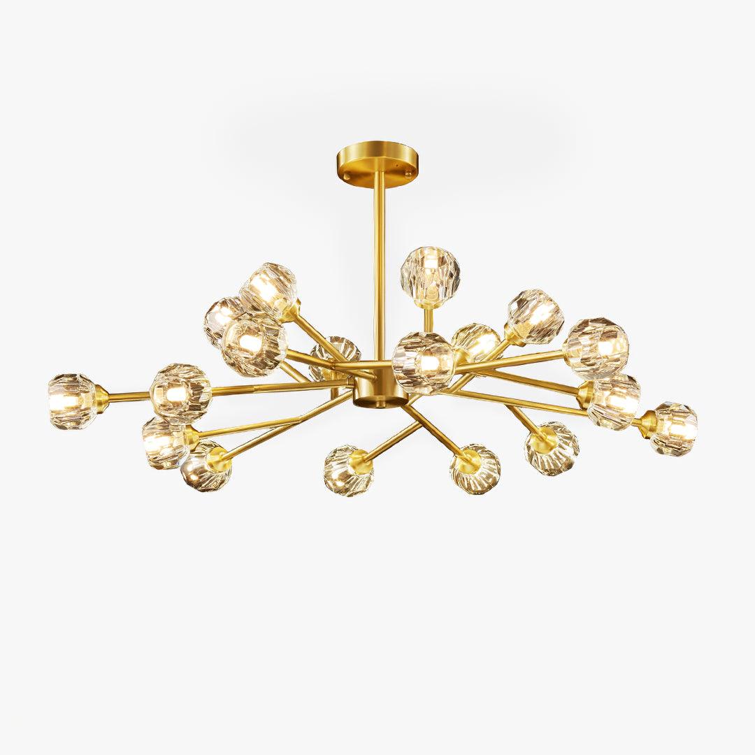 Crystal Ball Round Cluster Chandelier - Blowlighting