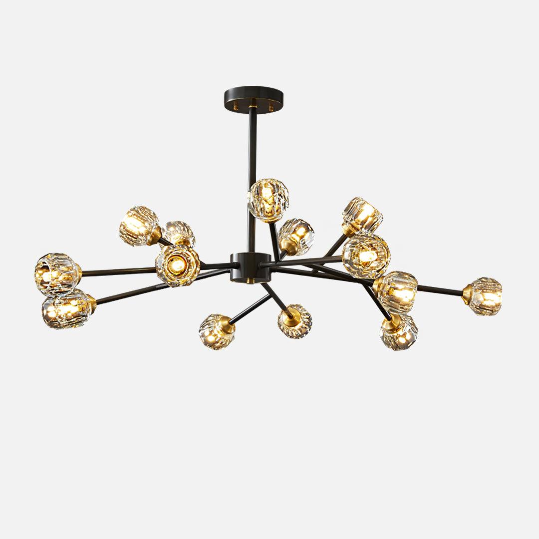 Crystal Ball Round Cluster Chandelier - Blowlighting