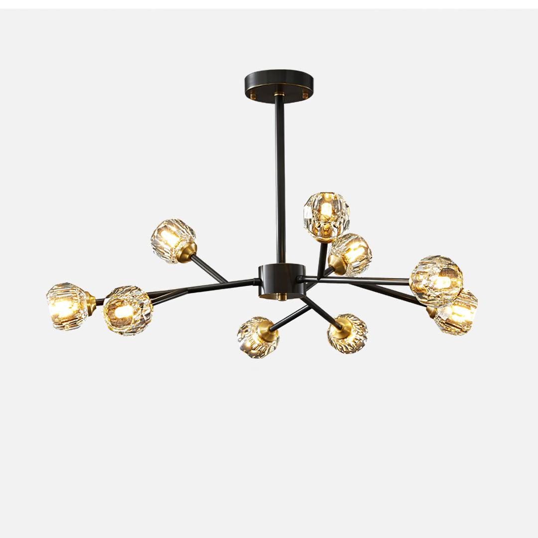 Crystal Ball Round Cluster Chandelier - Blowlighting