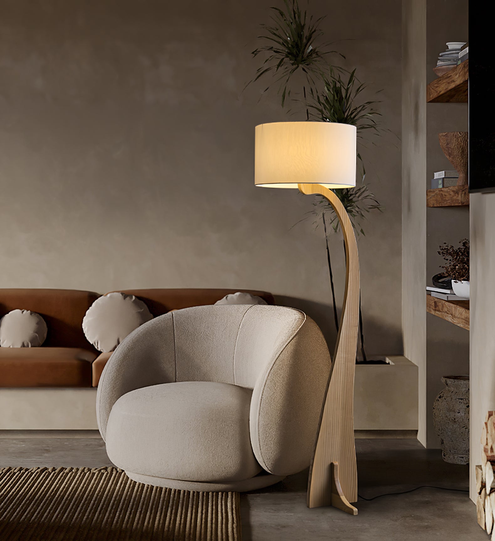 Bow Curve Floor Lamp - Blowlighting