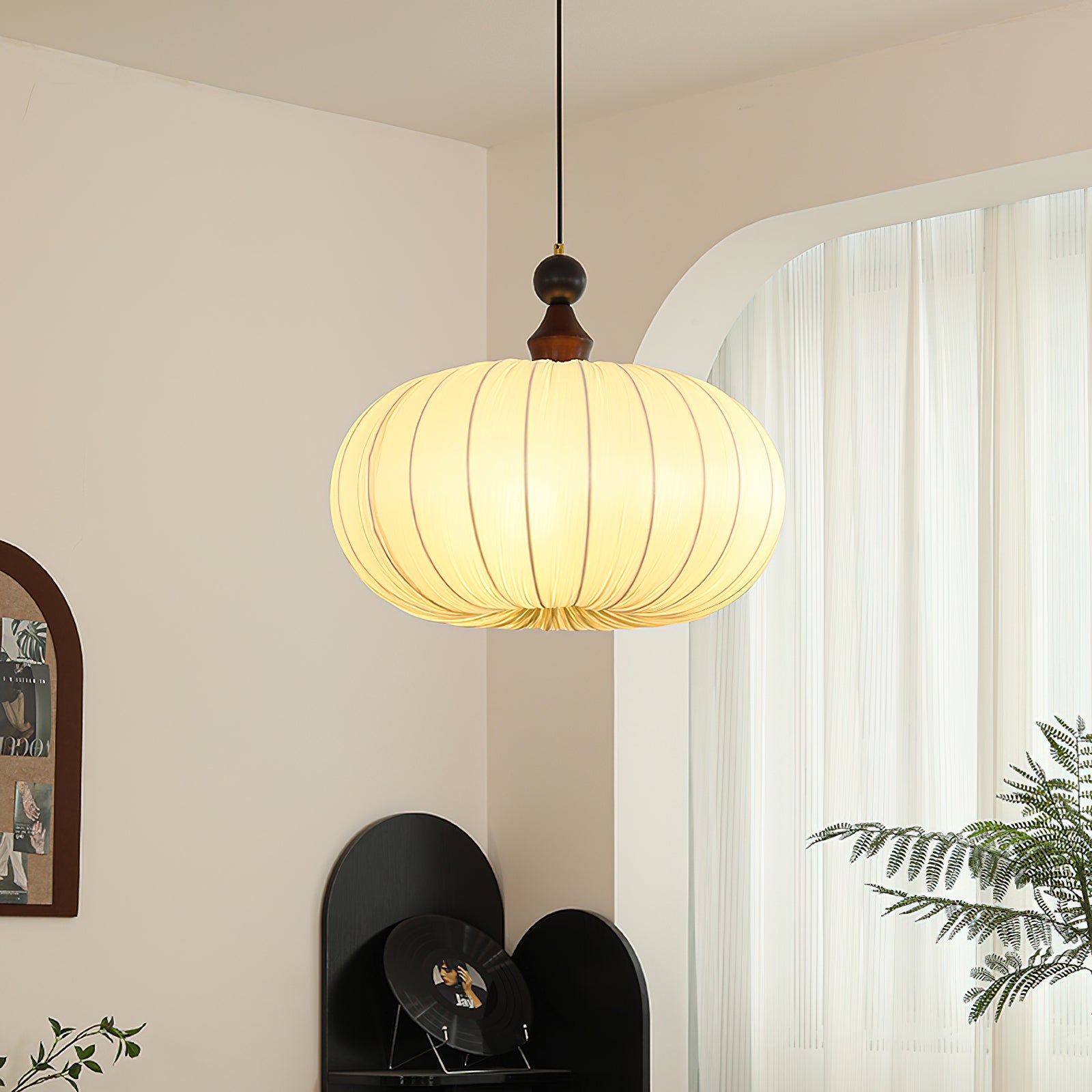 Bowie Wabi-Sabi Fabric Pendant Light