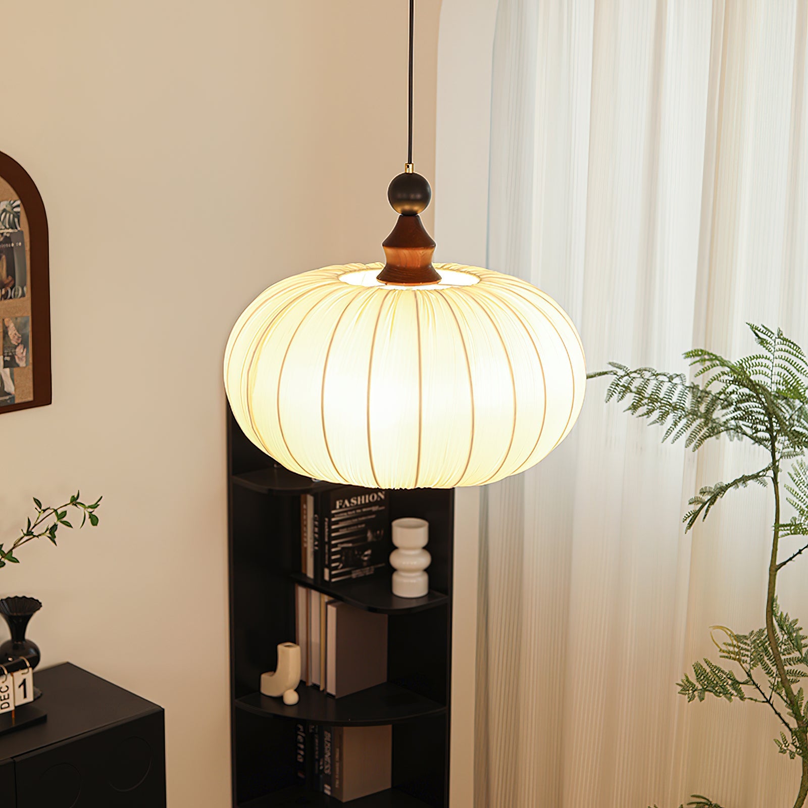 Bowie Wabi-Sabi Fabric Pendant Light