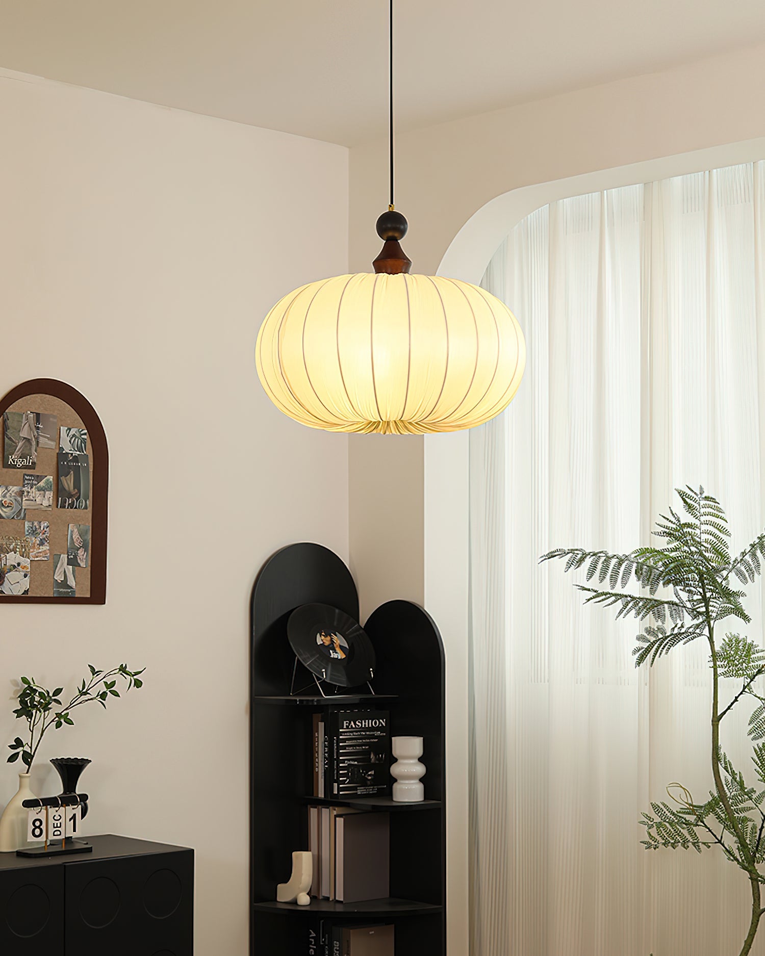 Bowie Wabi-Sabi Fabric Pendant Light