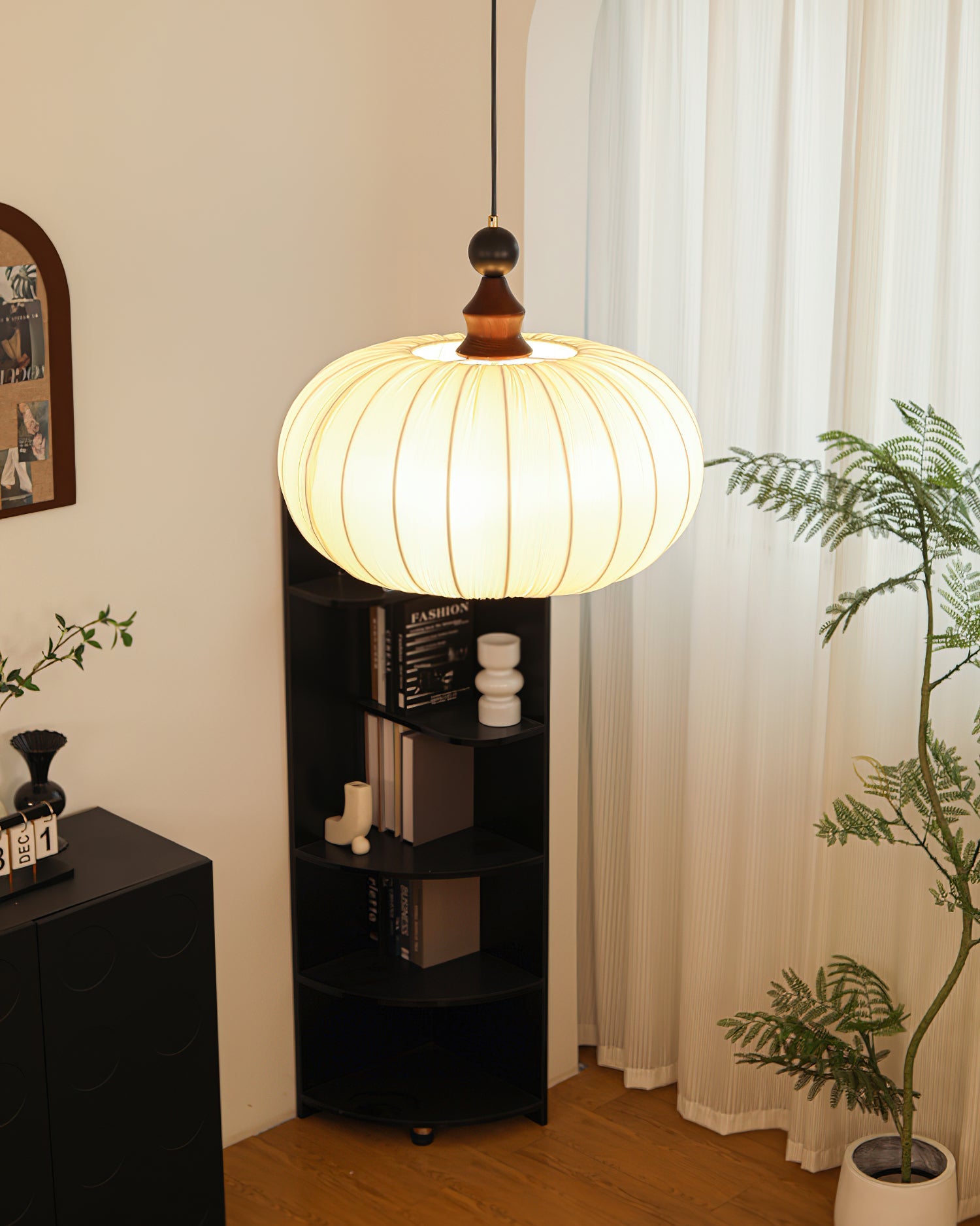 Bowie Wabi-Sabi Fabric Pendant Light