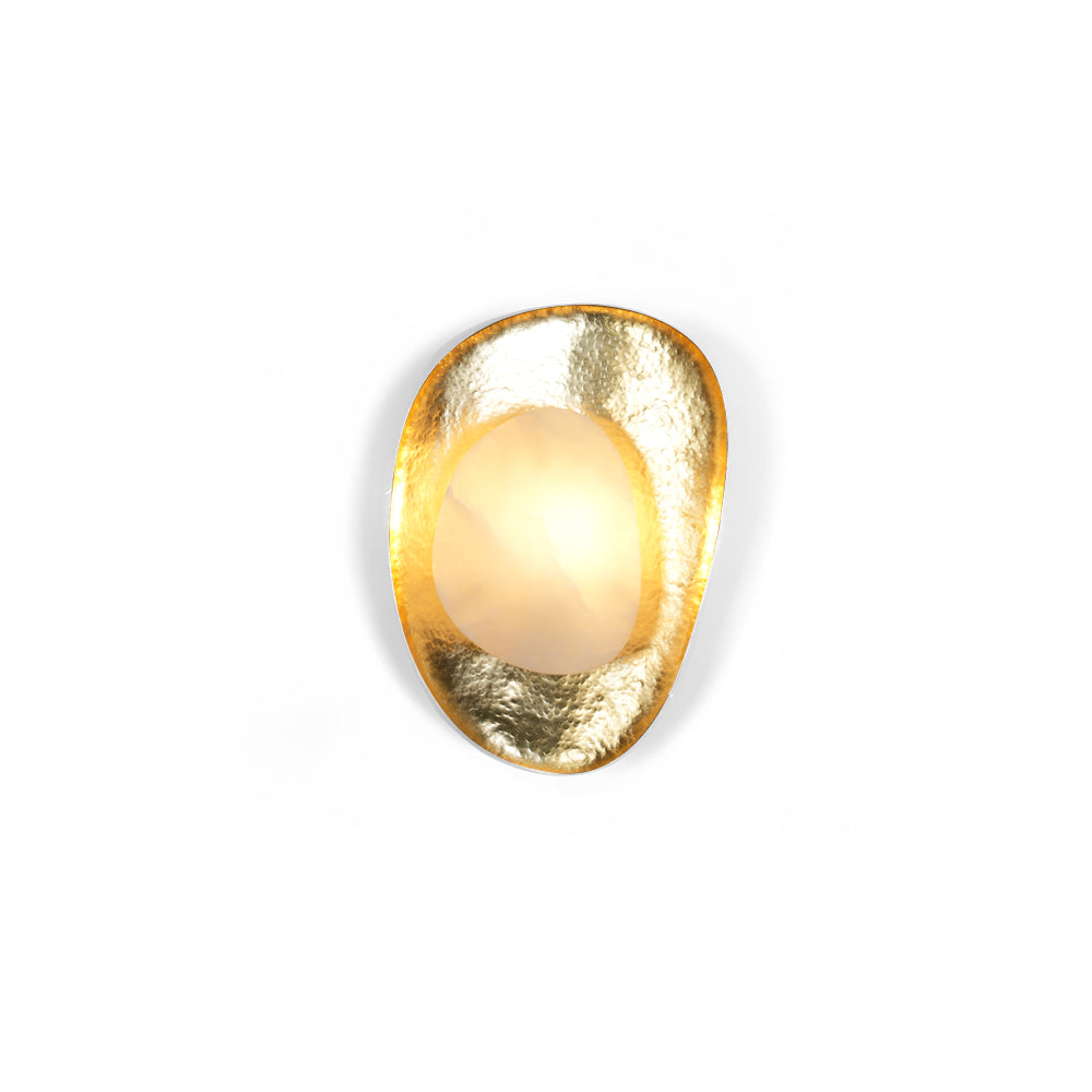 Brace Art Deco Alabaster Wall Light