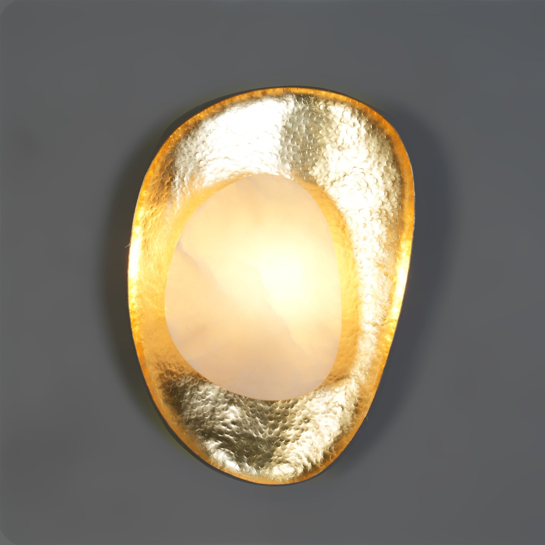 Brace Art Deco Alabaster Wall Light