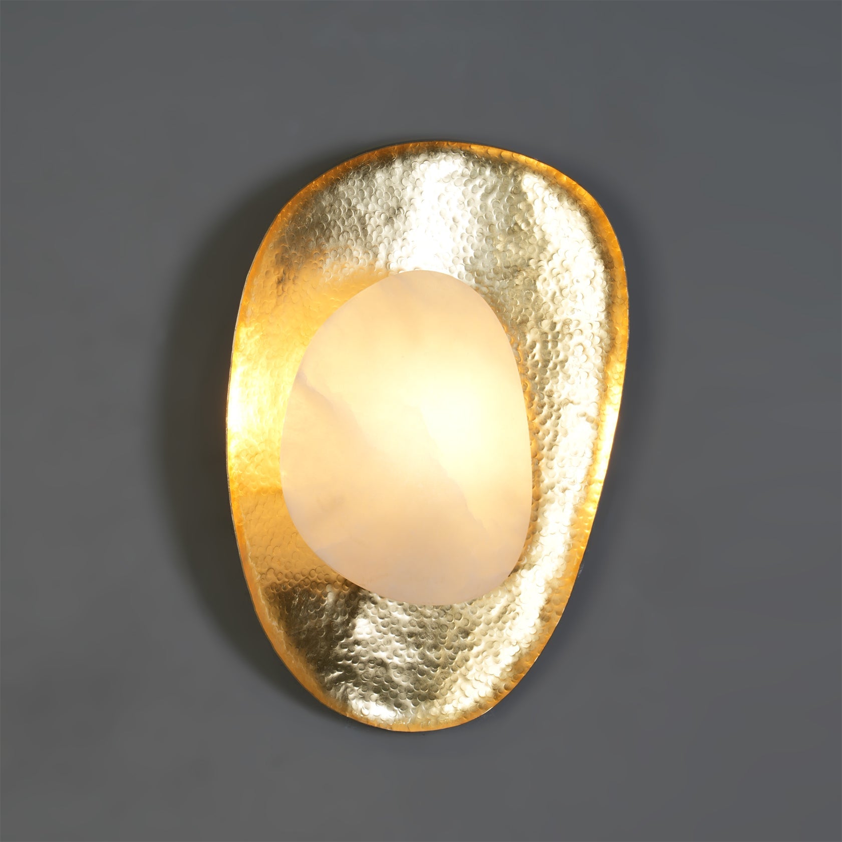 Brace Art Deco Alabaster Wall Light