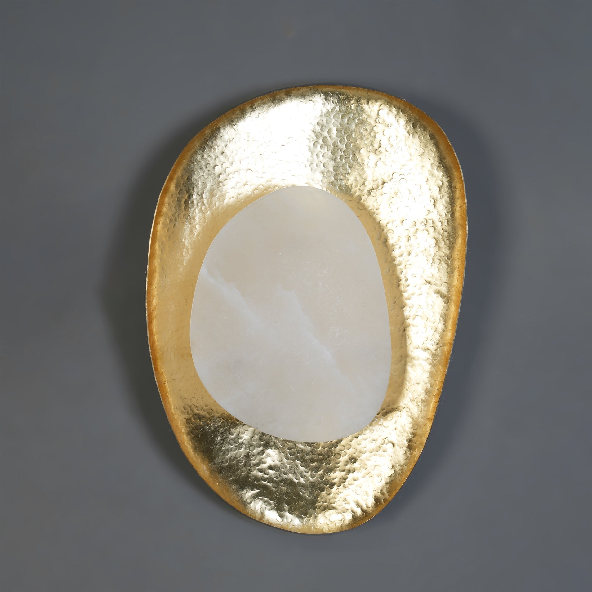 Brace Art Deco Alabaster Wall Light