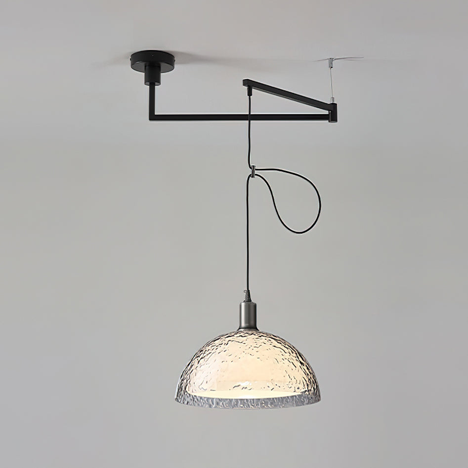 Bracket Industrial Acrylic Swing Arm Pendant Light