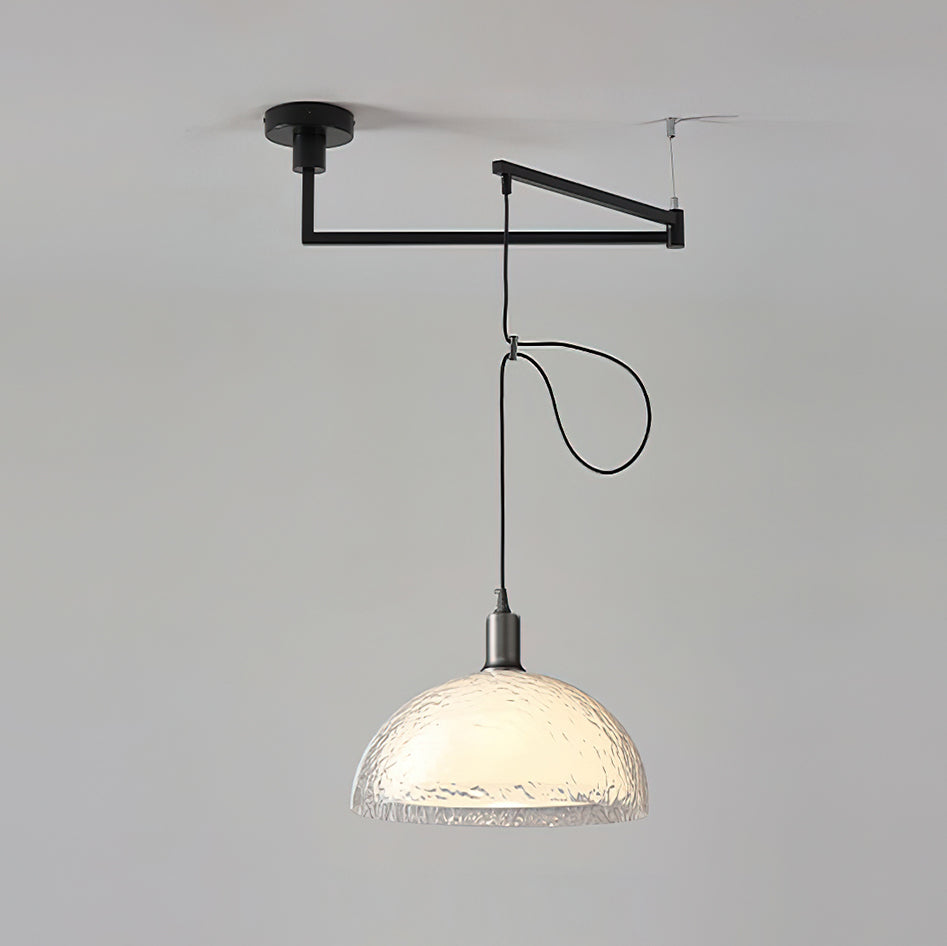 Bracket Industrial Acrylic Swing Arm Pendant Light