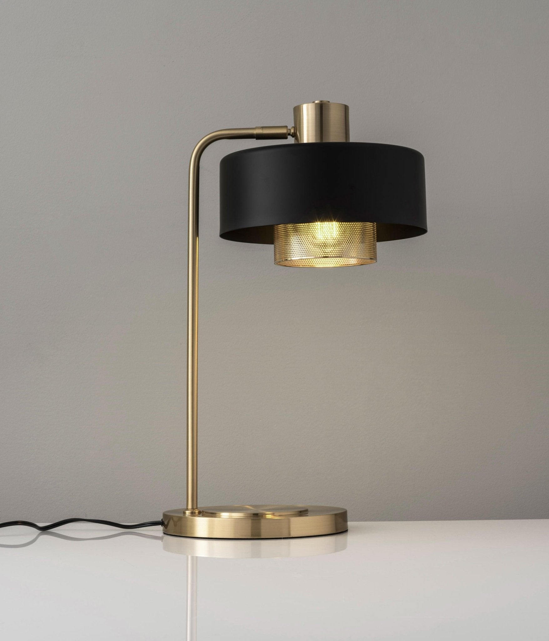 Bronze Contemporary Metal Table Lamp - Blowlighting