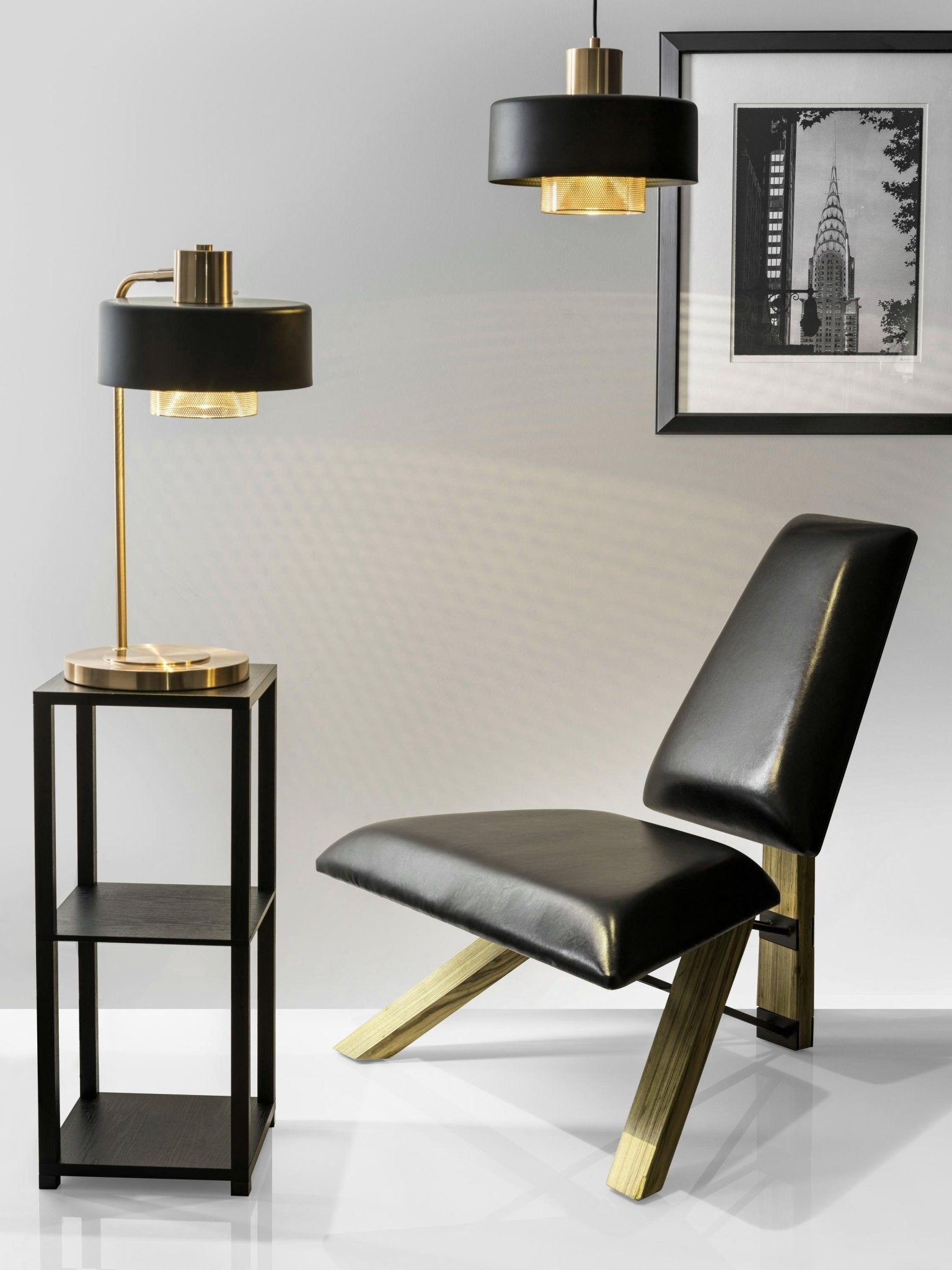Bronze Contemporary Metal Table Lamp - Blowlighting