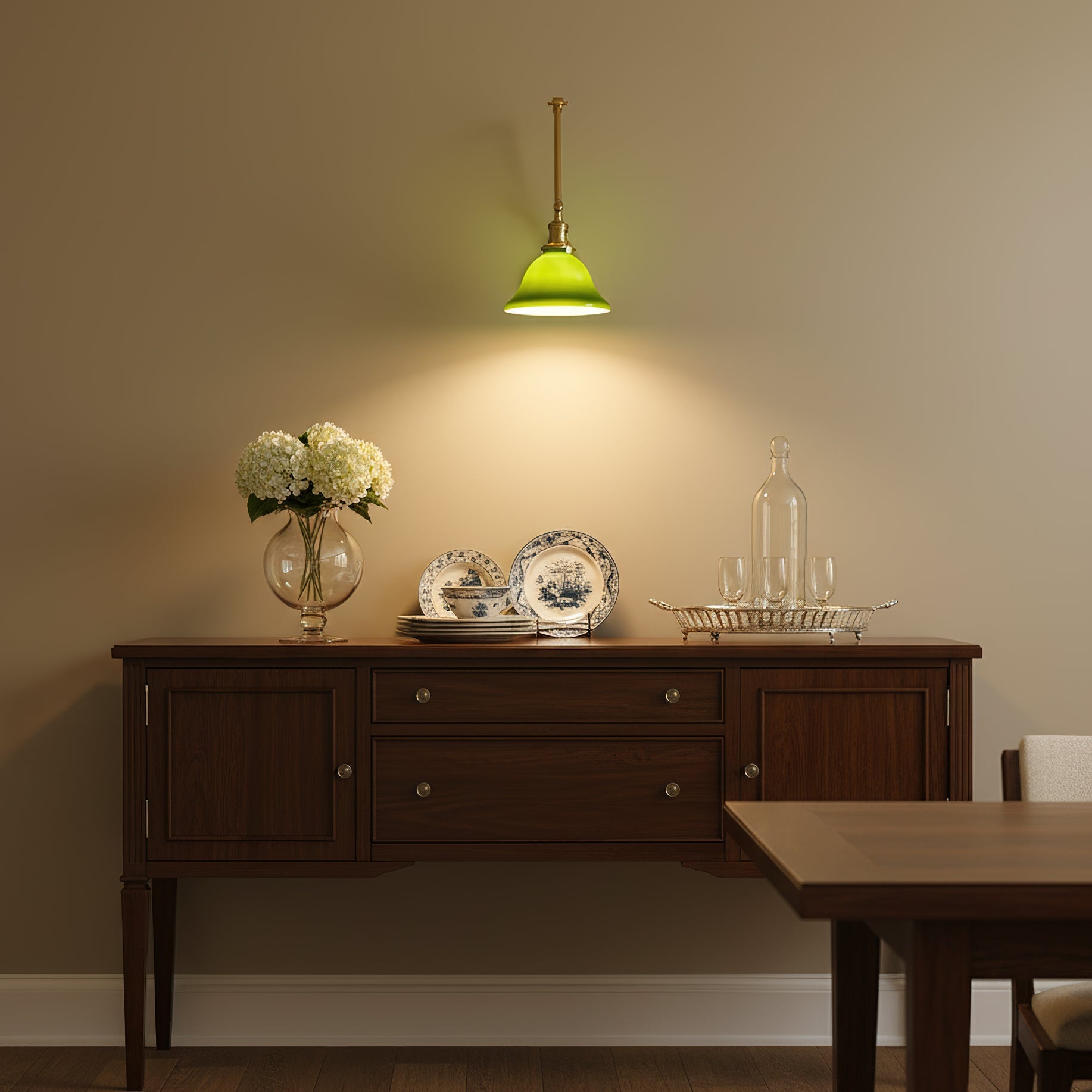 Brady Modern Glass Swing Arm Wall Light