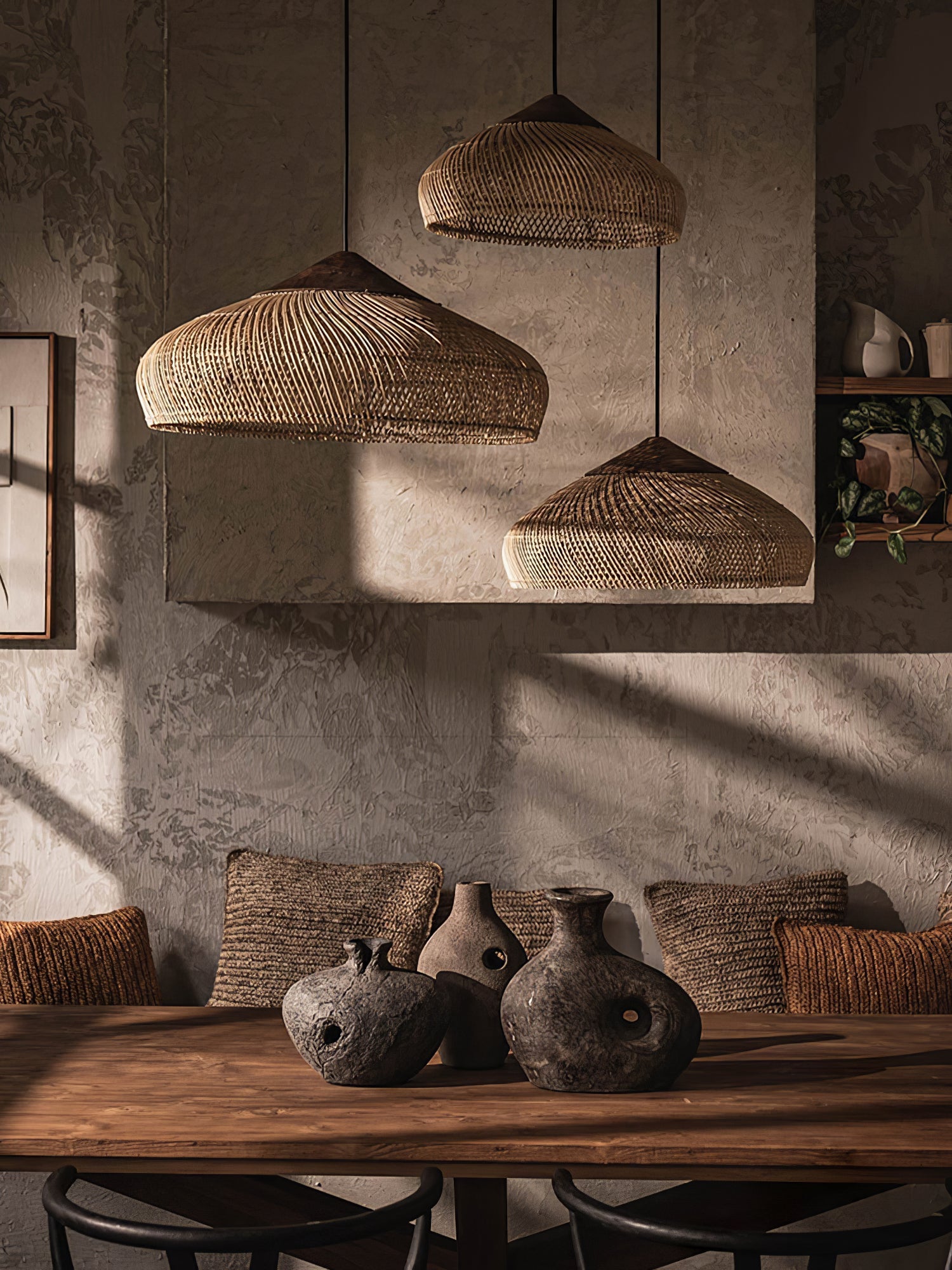 Braided Rattan Pendant Lamp - Blowlighting