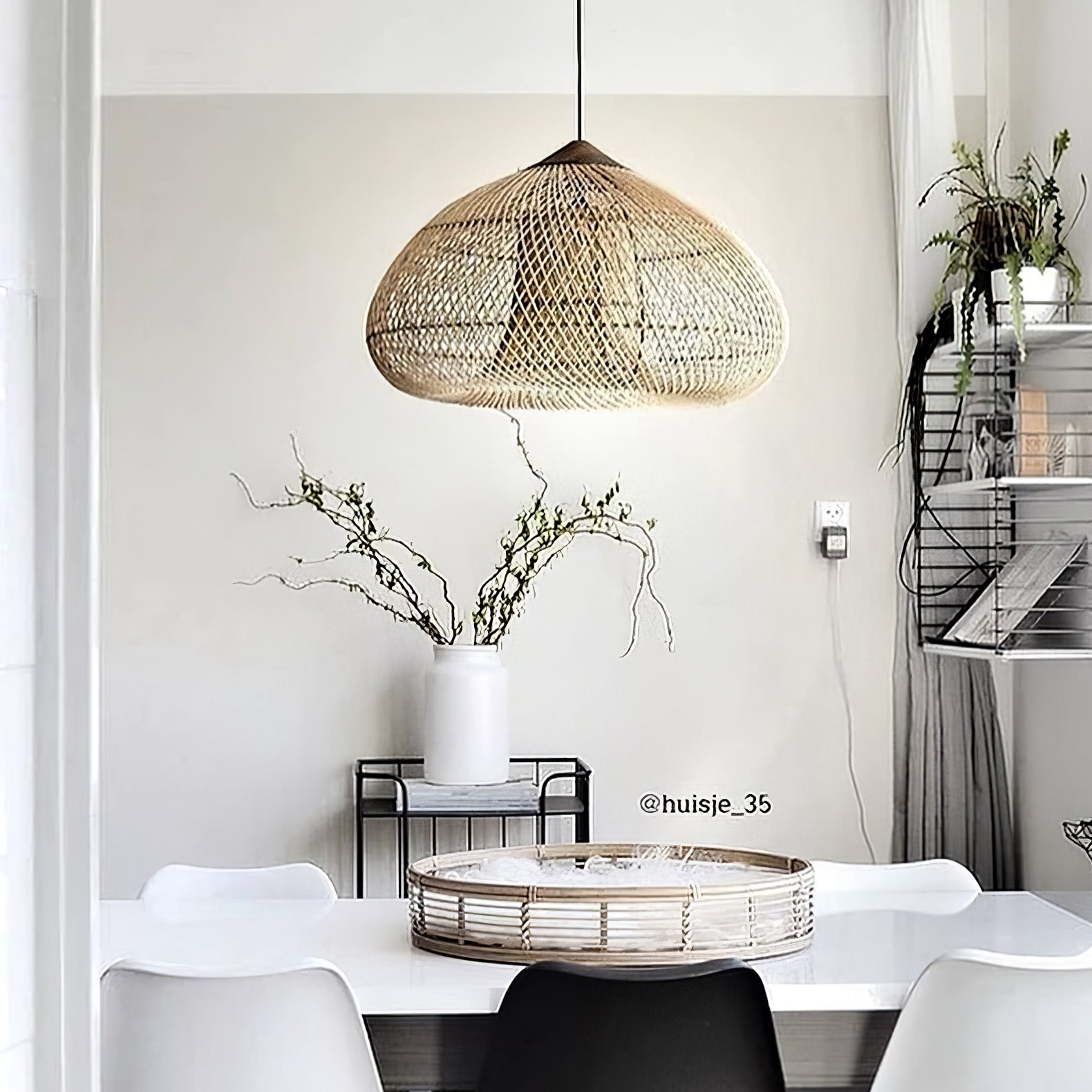 Braided Rattan Pendant Lamp - Blowlighting