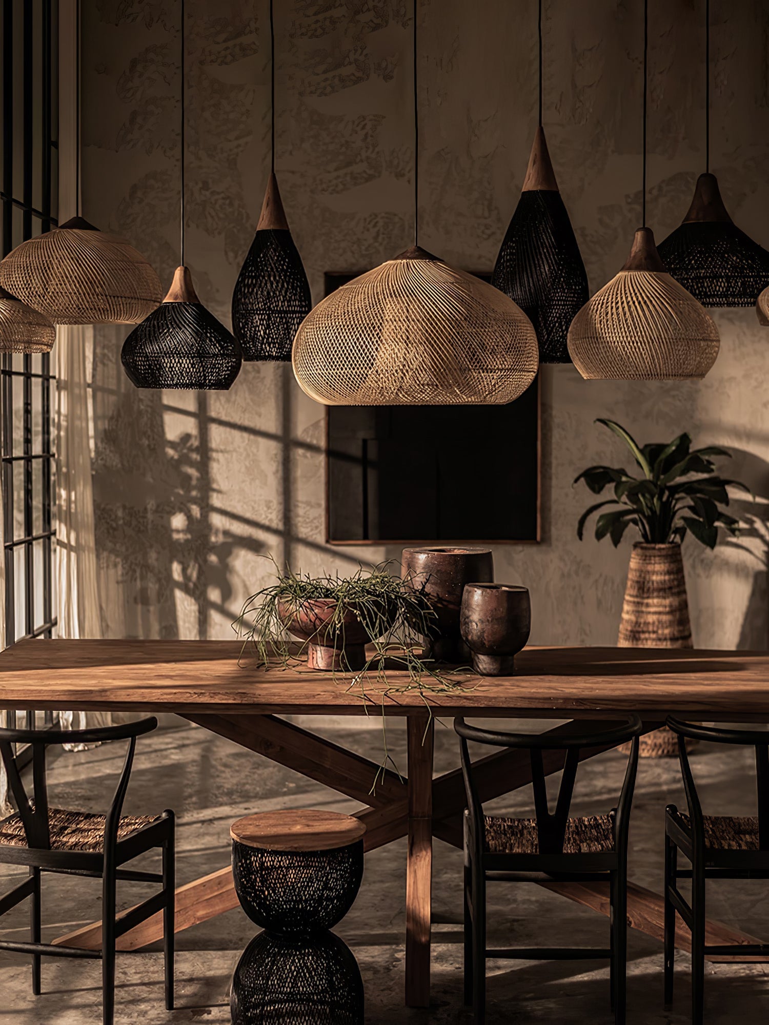 Braided Rattan Pendant Lamp - Blowlighting