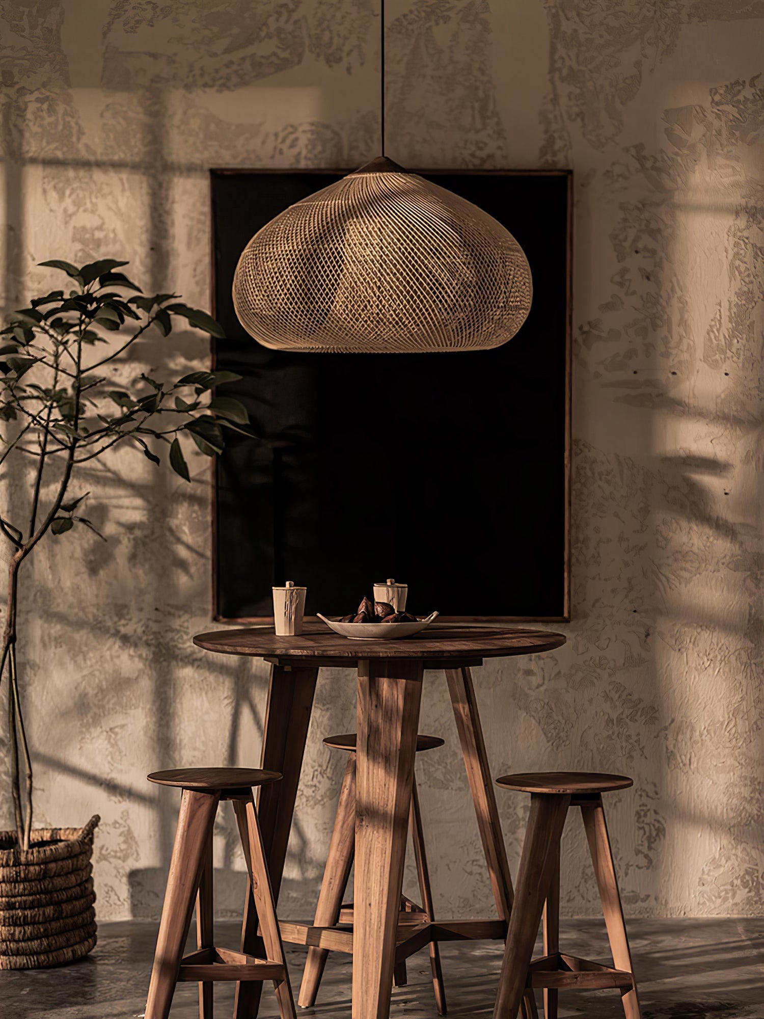 Braided Rattan Pendant Lamp - Blowlighting
